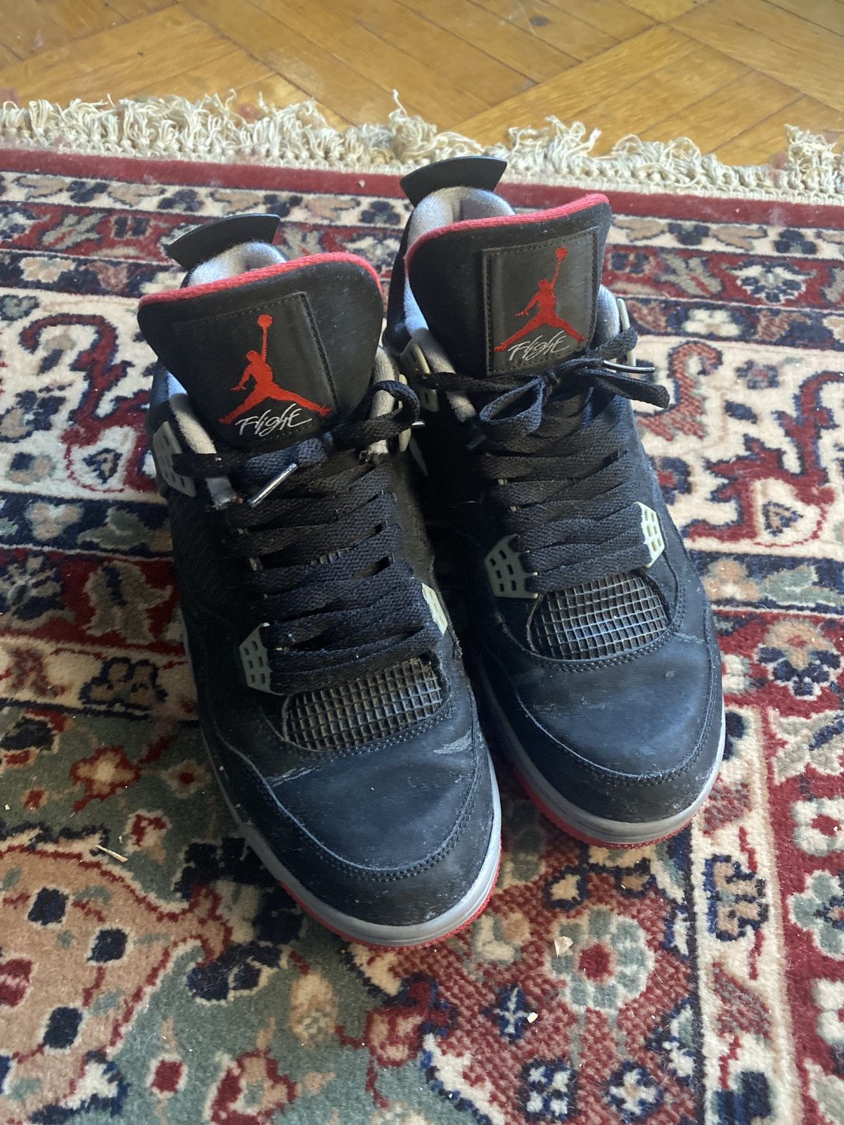 Jordan Brand × Nike Air Jordan 4 Bred 2012 Size US 10.5 / EU 43-44 - 4 Thumbnail