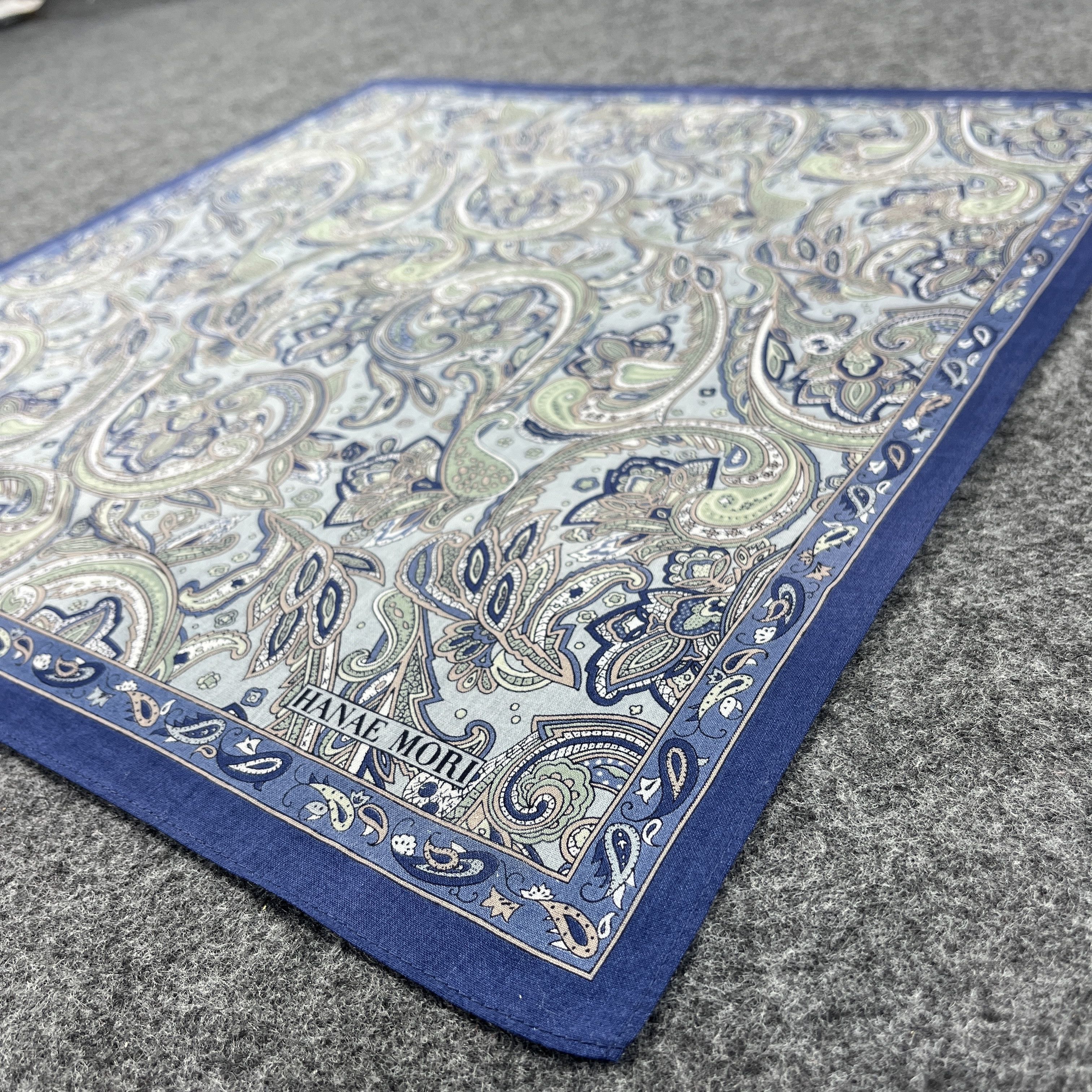 Hanae Mori × Japanese Brand Hanae Mori Paisley Handkerchief / Bandana / Neckerchief B212 Size ONE SIZE - 5 Thumbnail