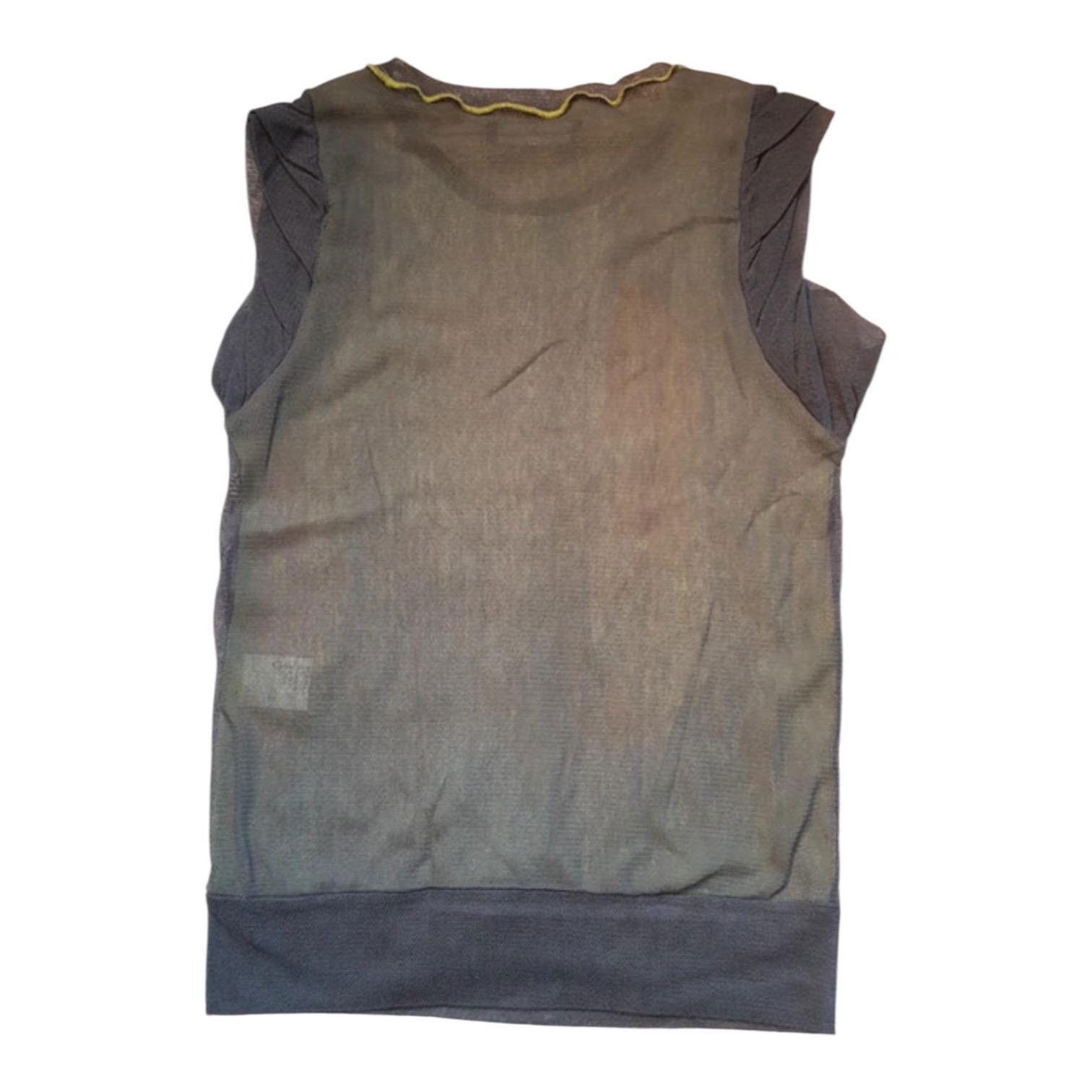Cop Copine The Cop Copine Double Neutral Mesh Top Size ONE SIZE - 2 Thumbnail