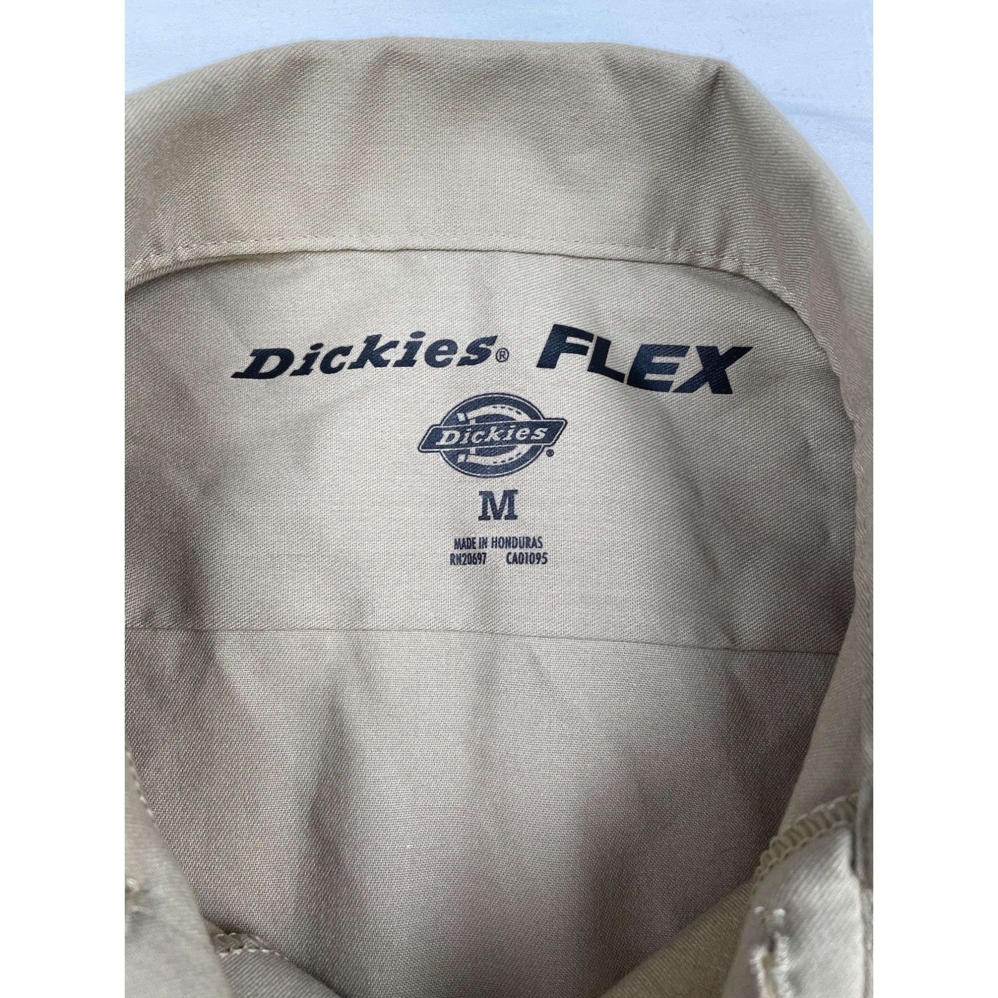 Dickies Dickies Flex Men's Khaki Button up Short Sleeve Work Shirt S Size US M / EU 48-50 / 2 - 5 Thumbnail