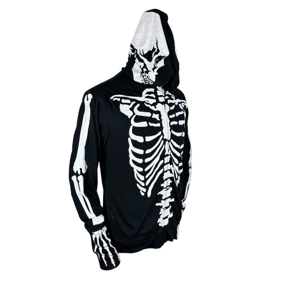 Japanese Brand ☀️AGENT SKELETON HOODIE ZIP SWEATER Size US M / EU 48-50 / 2 - 3 Thumbnail