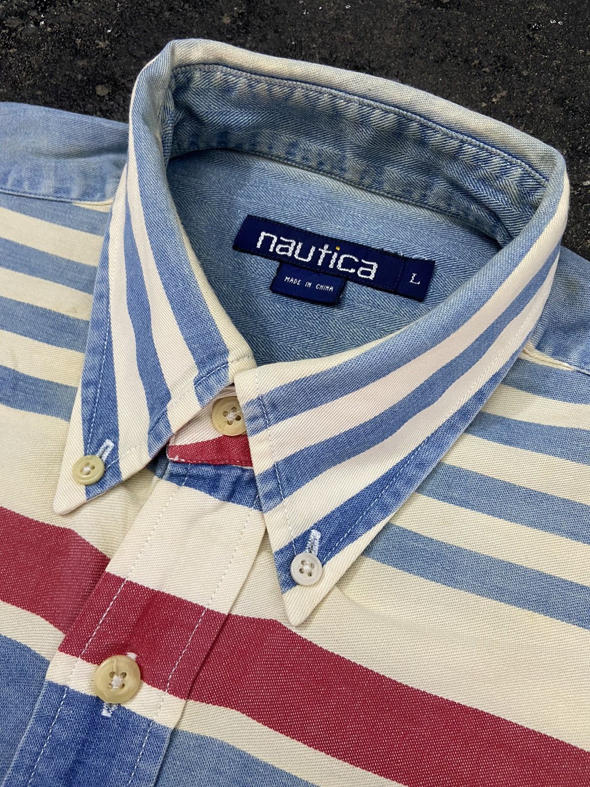 Designer × Nautica × Vintage Nautica Vintage Shirts Size US L / EU 52-54 / 3 - 3 Thumbnail