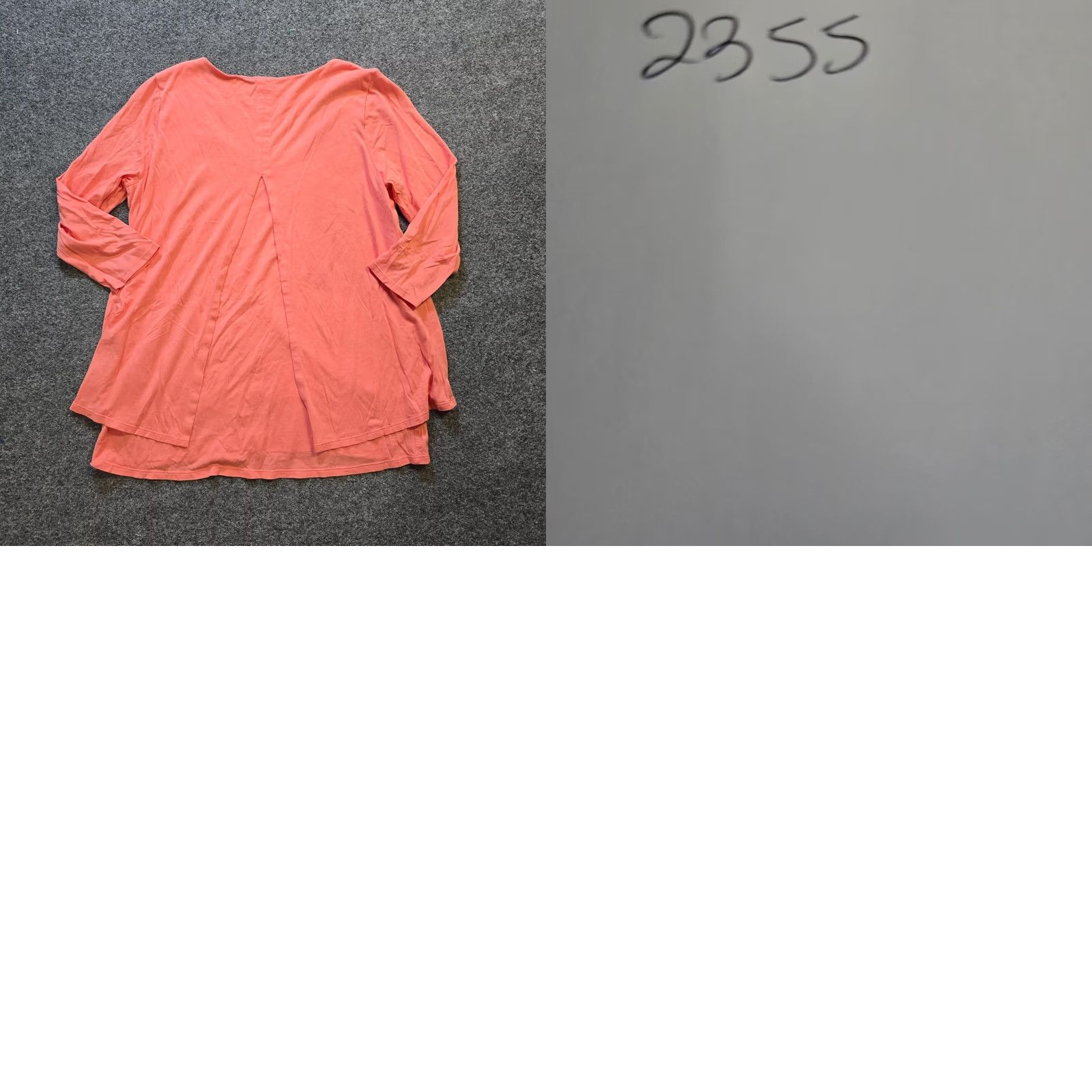 J. Jill J Jill Top Women M Orange 3/4 Sleeve Elliptical Layered Capsule Casual Shirt Blouse Regular Knit Cotton Modal Vintage No Size M / US 6-8 / IT 42-44 - 8 Thumbnail