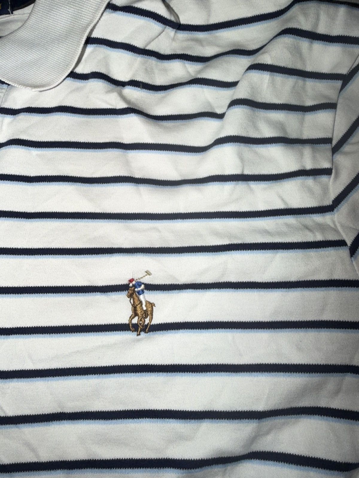 Polo Ralph Lauren White striped polo ralph lauren Size US M / EU 48-50 / 2 - 3 Thumbnail