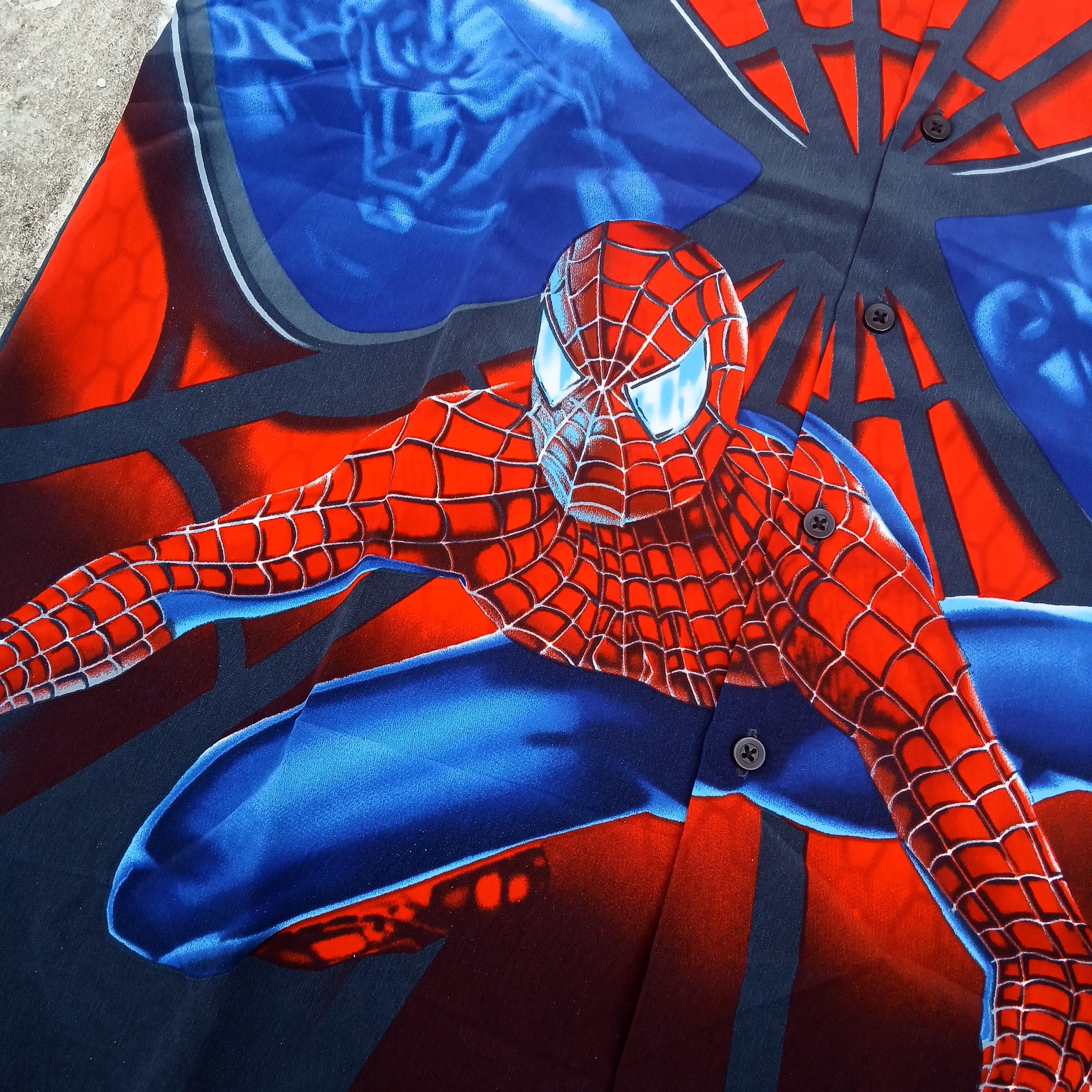 Marvel Comics × Vintage Y2k spiderman movie aop shirt Size XL / US 12-14 / IT 48-50 - 3 Thumbnail