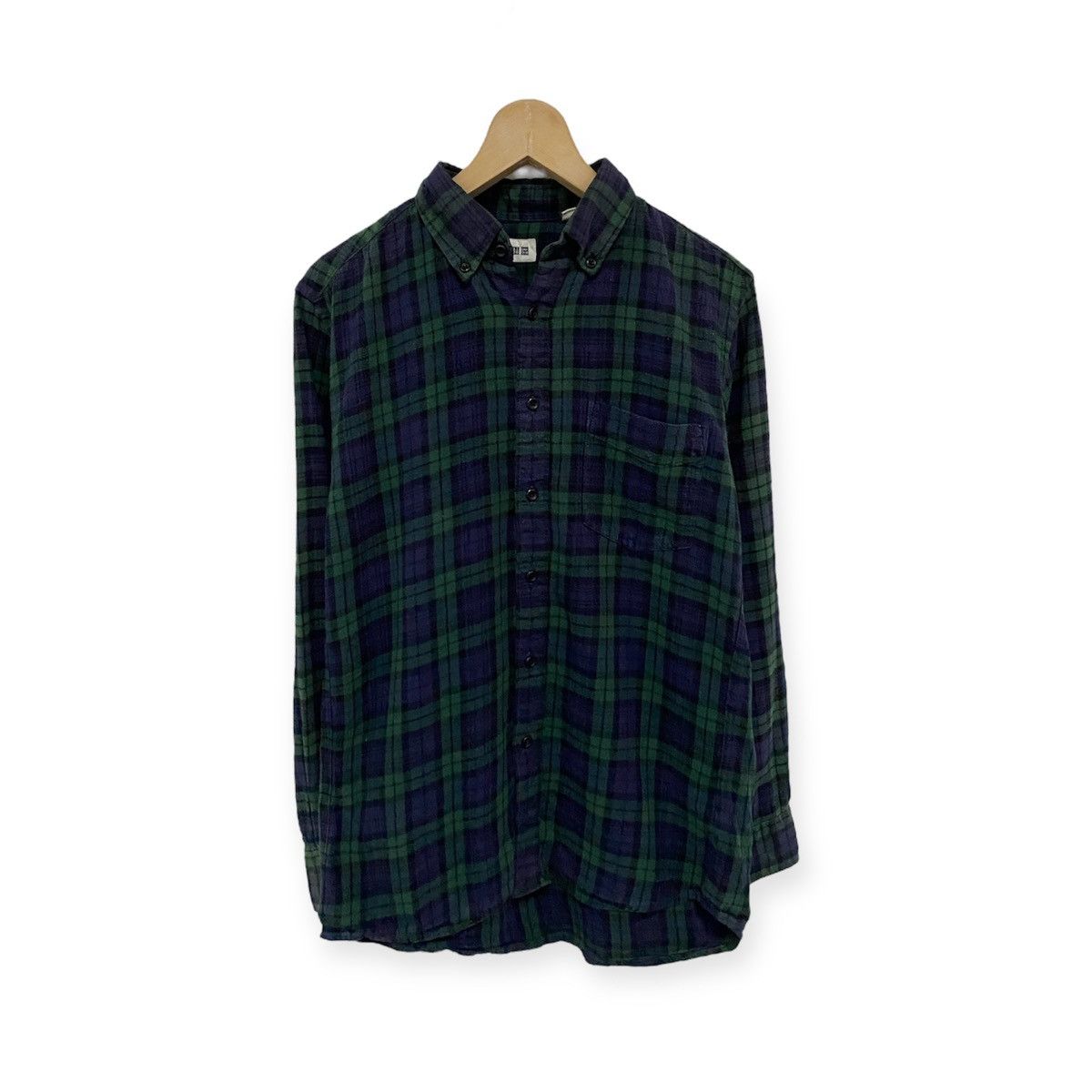 Japanese Brand × Uniqlo Japanese Brand Uniqlo Plaid Tartan Flannel Shirt Size US M / EU 48-50 / 2 - 1 Thumbnail