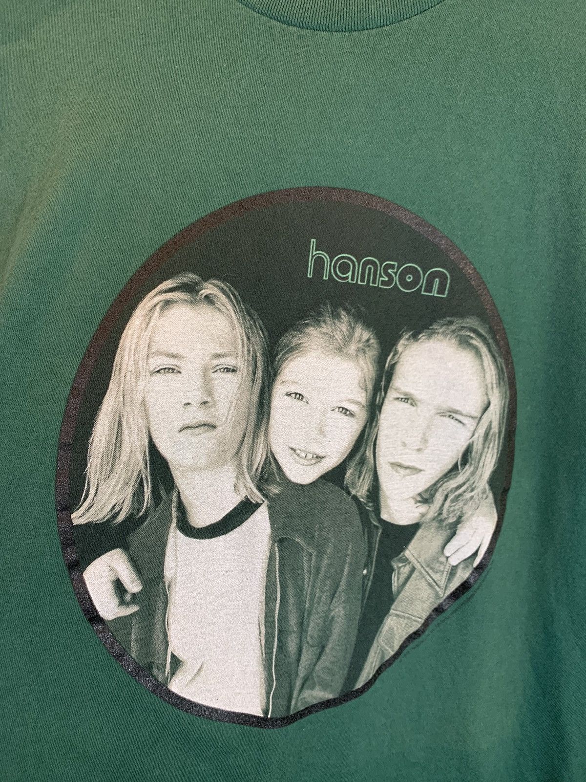 Band Tees × Vintage *RARE* Vintage 90’s Hanson Band Art Single Stitch Shirt 1997 Size US L / EU 52-54 / 3 - 3 Thumbnail