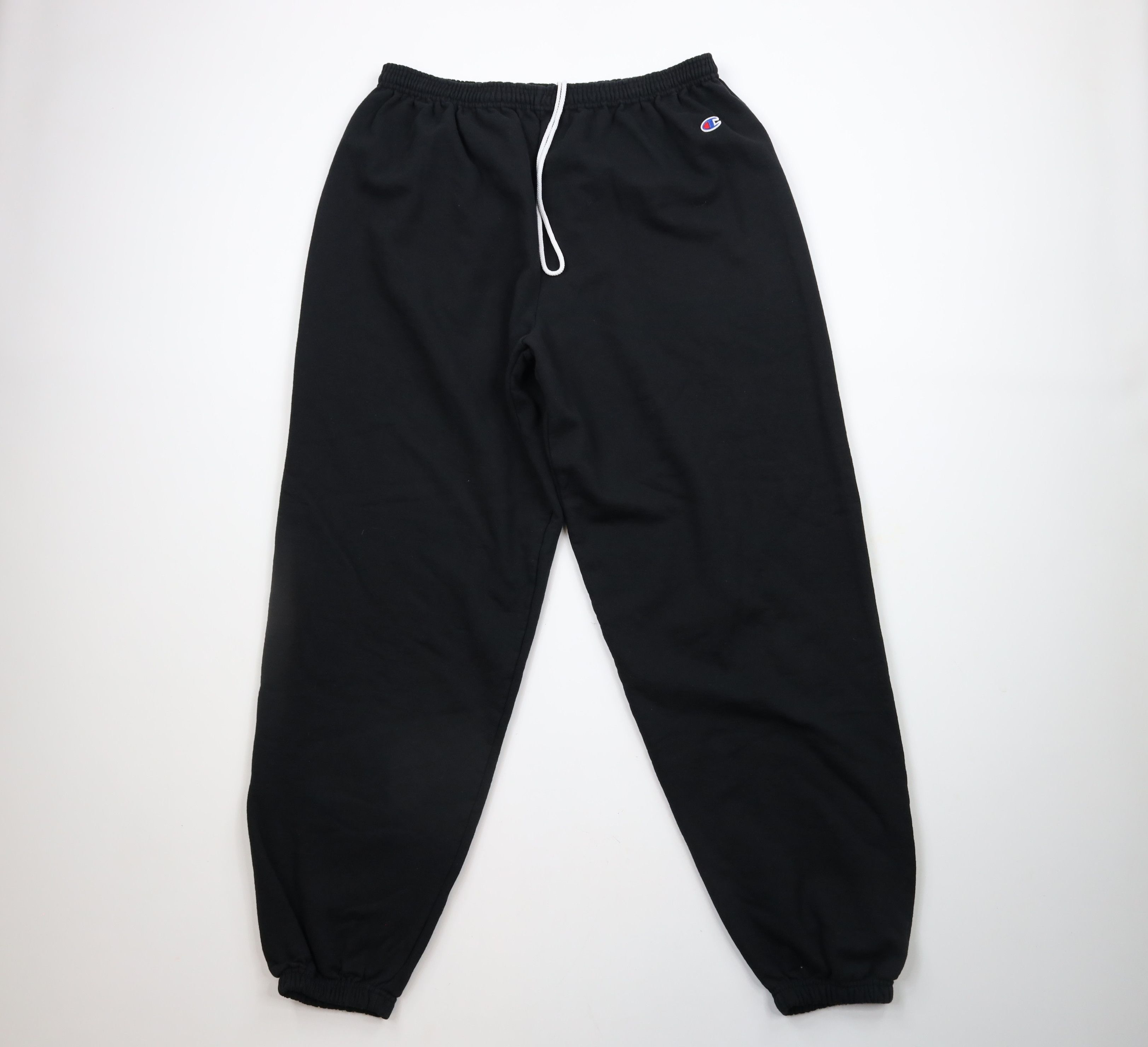 Champion × Vintage Vintage Champion Heavyweight Cuffed Sweatpants Joggers Black Size US 40 / EU 56 - 1 Thumbnail