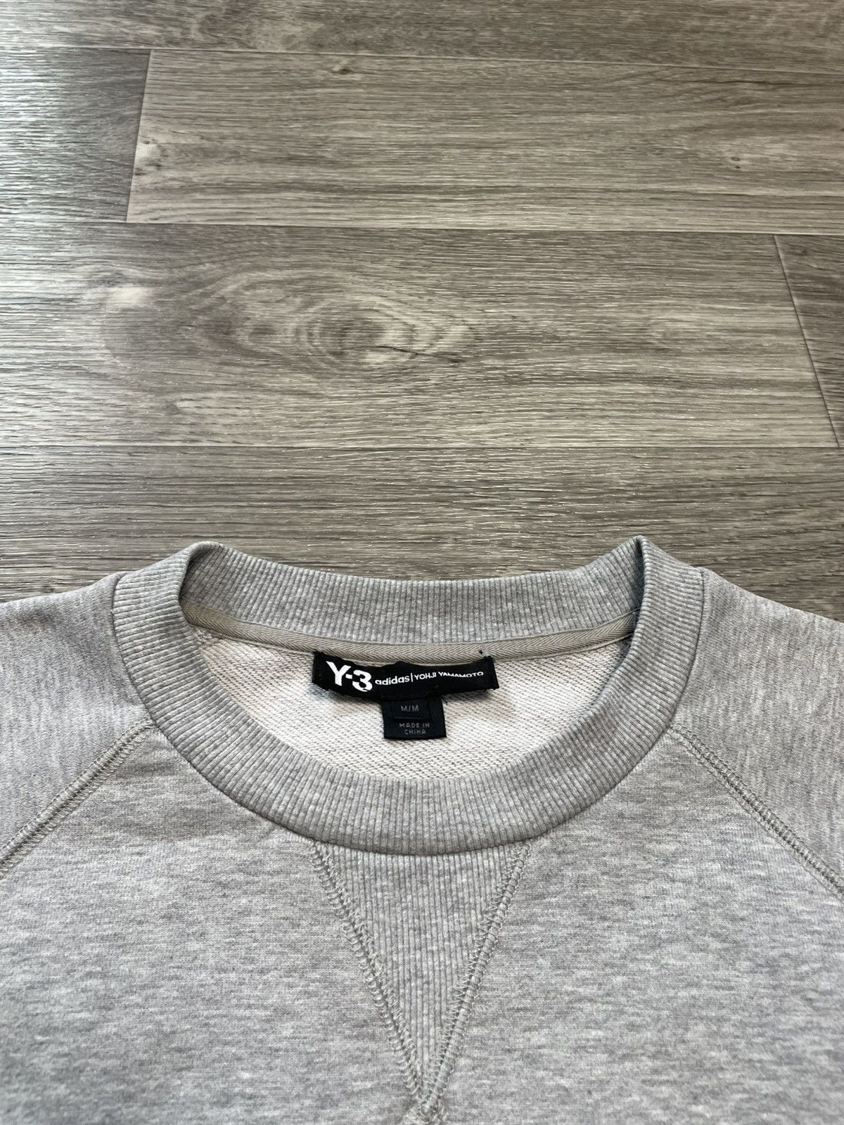 Yohji Yamamoto Yohji Yamamoto x Adidas Y-3 Big Logo Gray Sweatshirt Size US M / EU 48-50 / 2 - 11 Thumbnail