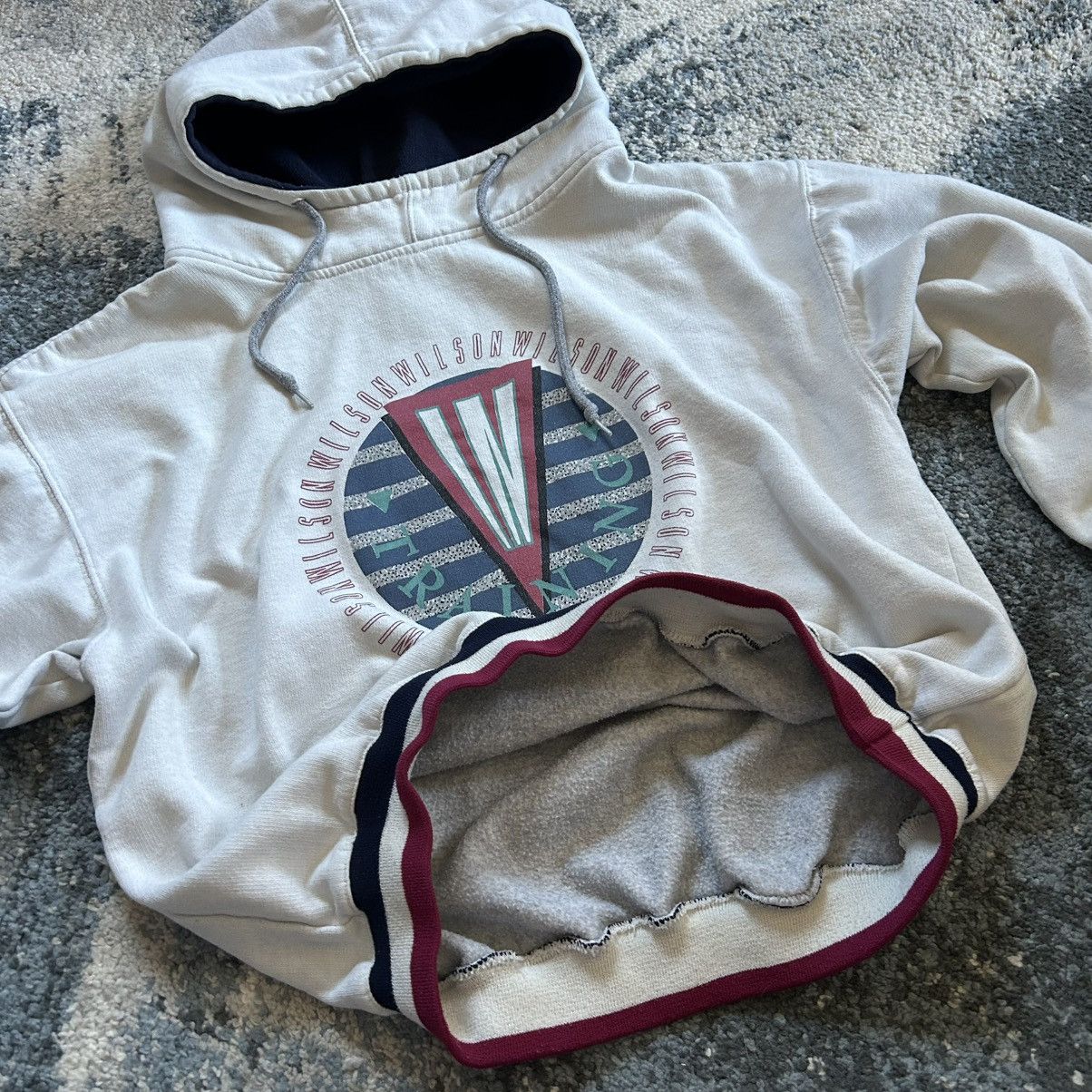 Wilson 90s WiLSON iN TRAiNiNG WiDE BOXY CROP FUNNEL NECK SWEATSHiRT Size M / US 6-8 / IT 42-44 - 2 Thumbnail