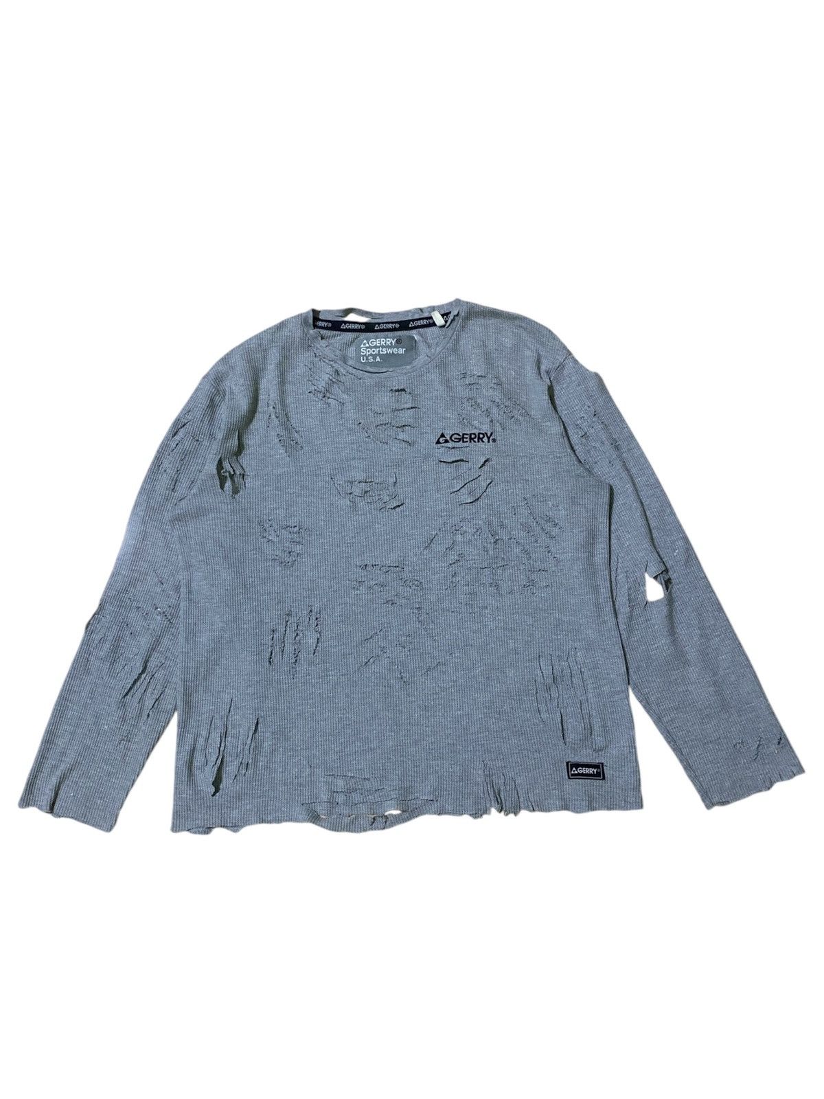 14th Addiction × If Six Was Nine × Le Grande Bleu (L.G.B.) Longsleeve Gerry Distressed Size US L / EU 52-54 / 3 - 1 Thumbnail