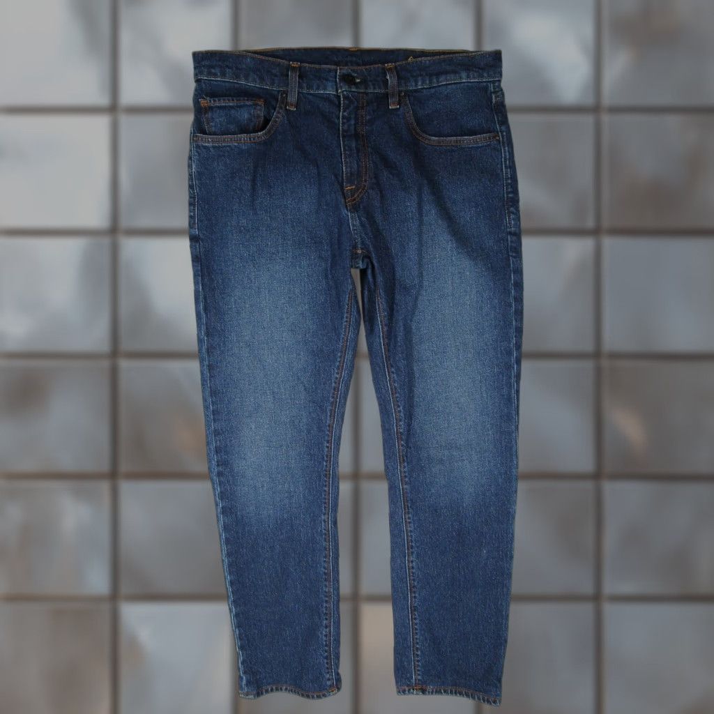 Roark Roark Jeans Mens 34 Blue Standard Slim Fit Hwy 133 Denim Workwear Hemp 34x32 Size US 34 / EU 50 - 1 Thumbnail