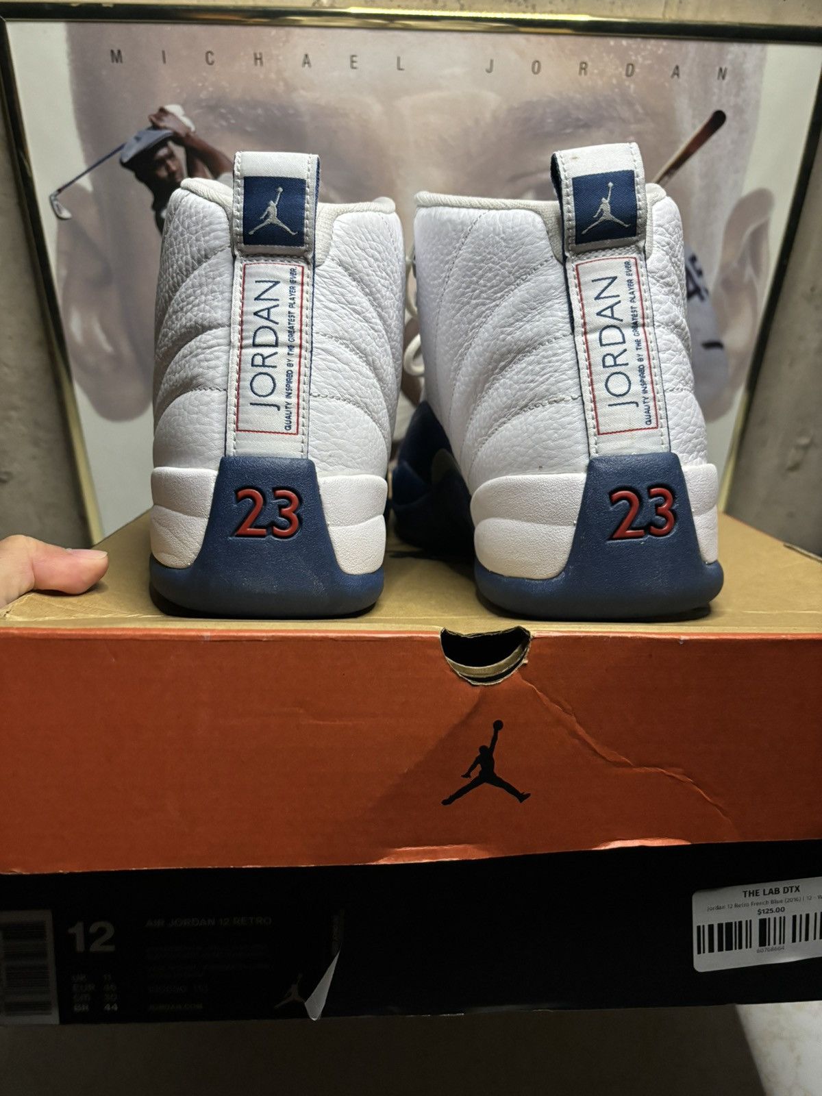 Jordan Brand Jordan Retro 12 ‘French blue’ Size US 12 / EU 45 - 7 Thumbnail