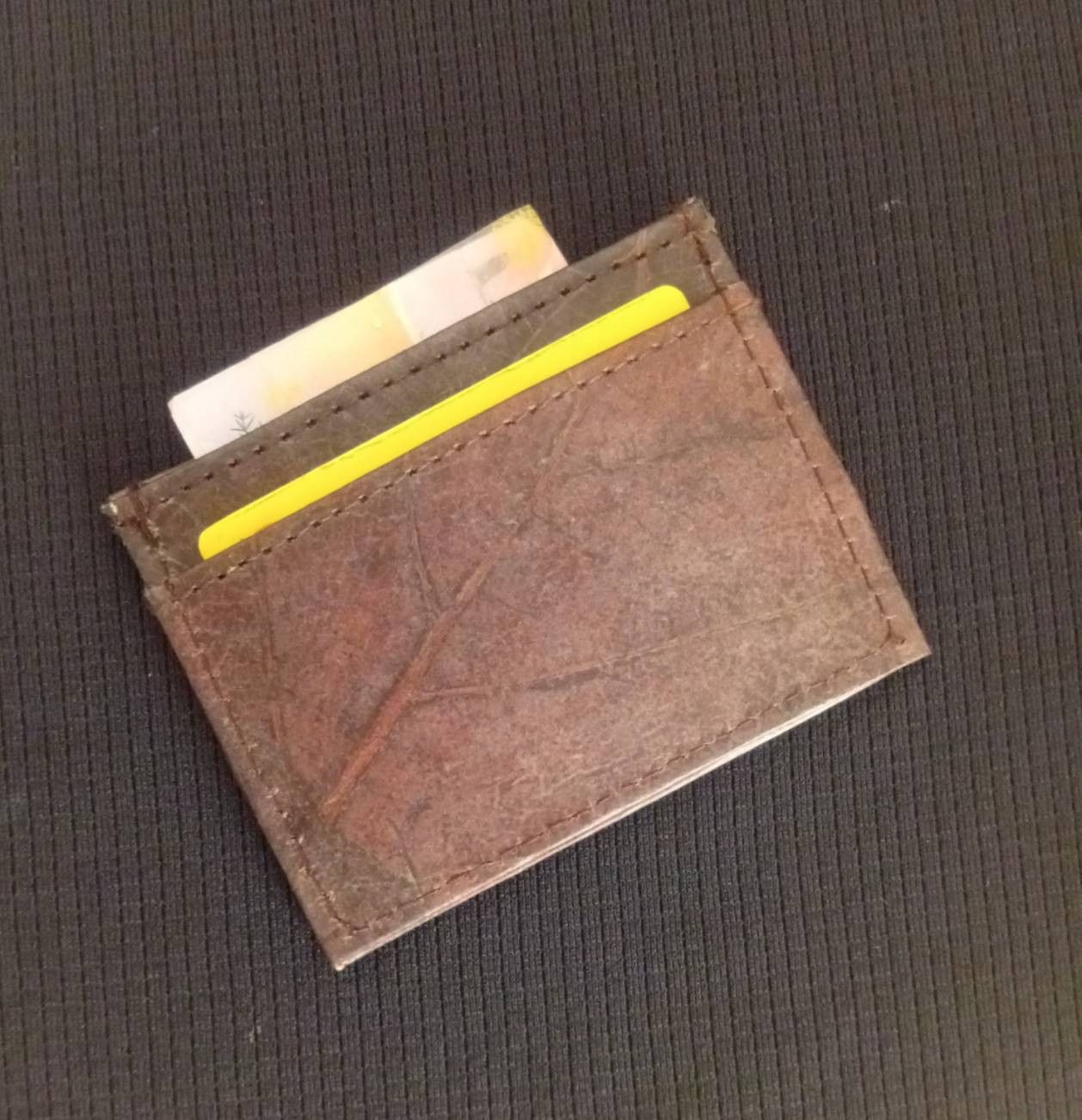 Other ECO SMART SLIM WALLET BROWN VEGAN LEAF LEATHER CARD HOLDER Size ONE SIZE - 1 Thumbnail