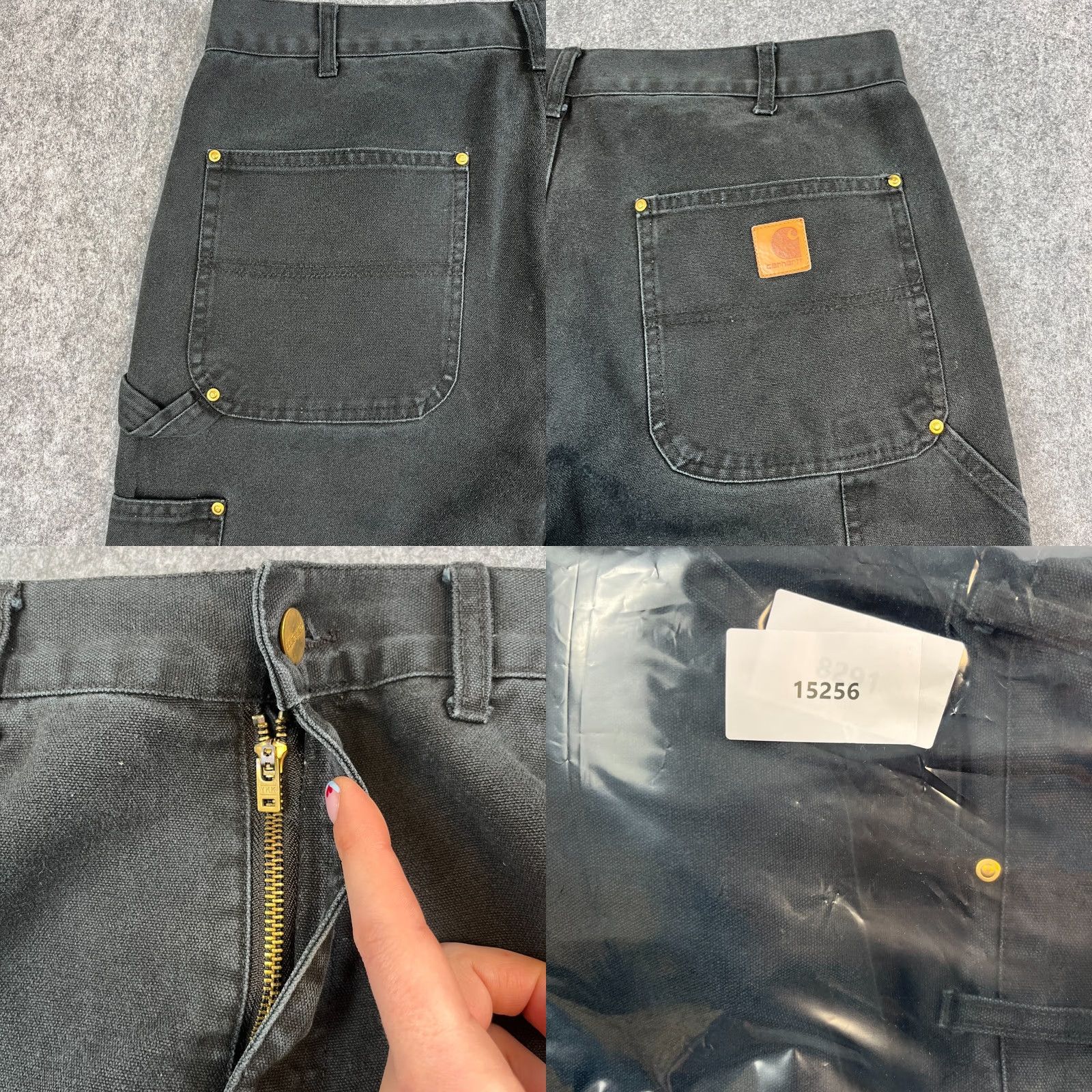 Carhartt Vintage Carhartt Jeans 34x32 Straight 5-Pocket Denim Black Mens Carhartt Regular Rise Mid Size US 34 / EU 50 - 9 Thumbnail