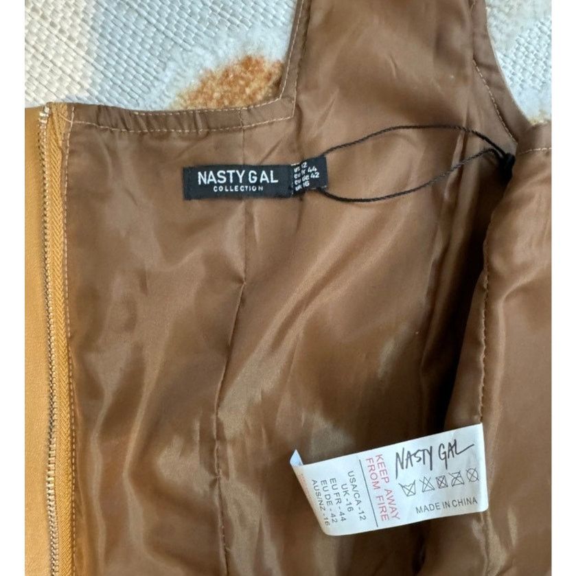 Nasty Gal Nasty Gal Women's Tan Faux Leather Corset Size XL / US 12-14 / IT 48-50 - 1 Thumbnail