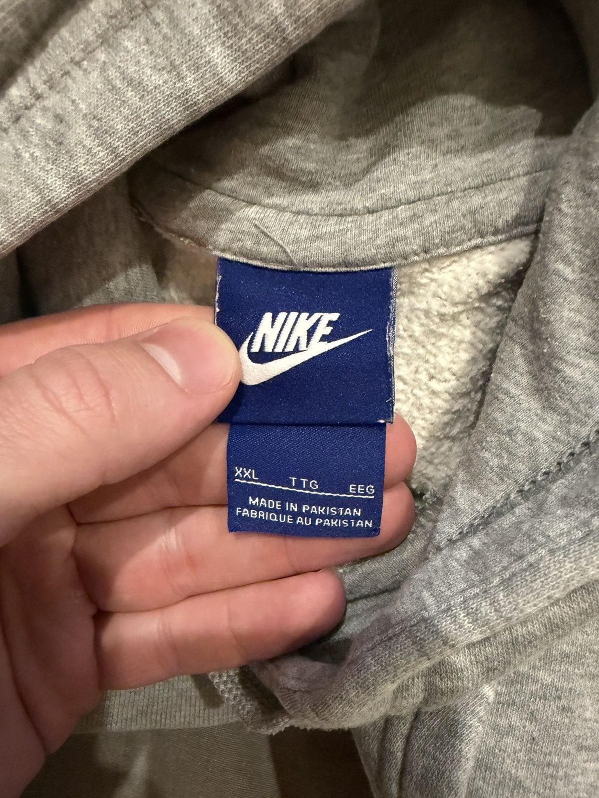 Nike Nike Gray Hoodie XXL Size US XXL / EU 58 / 5 - 4 Thumbnail