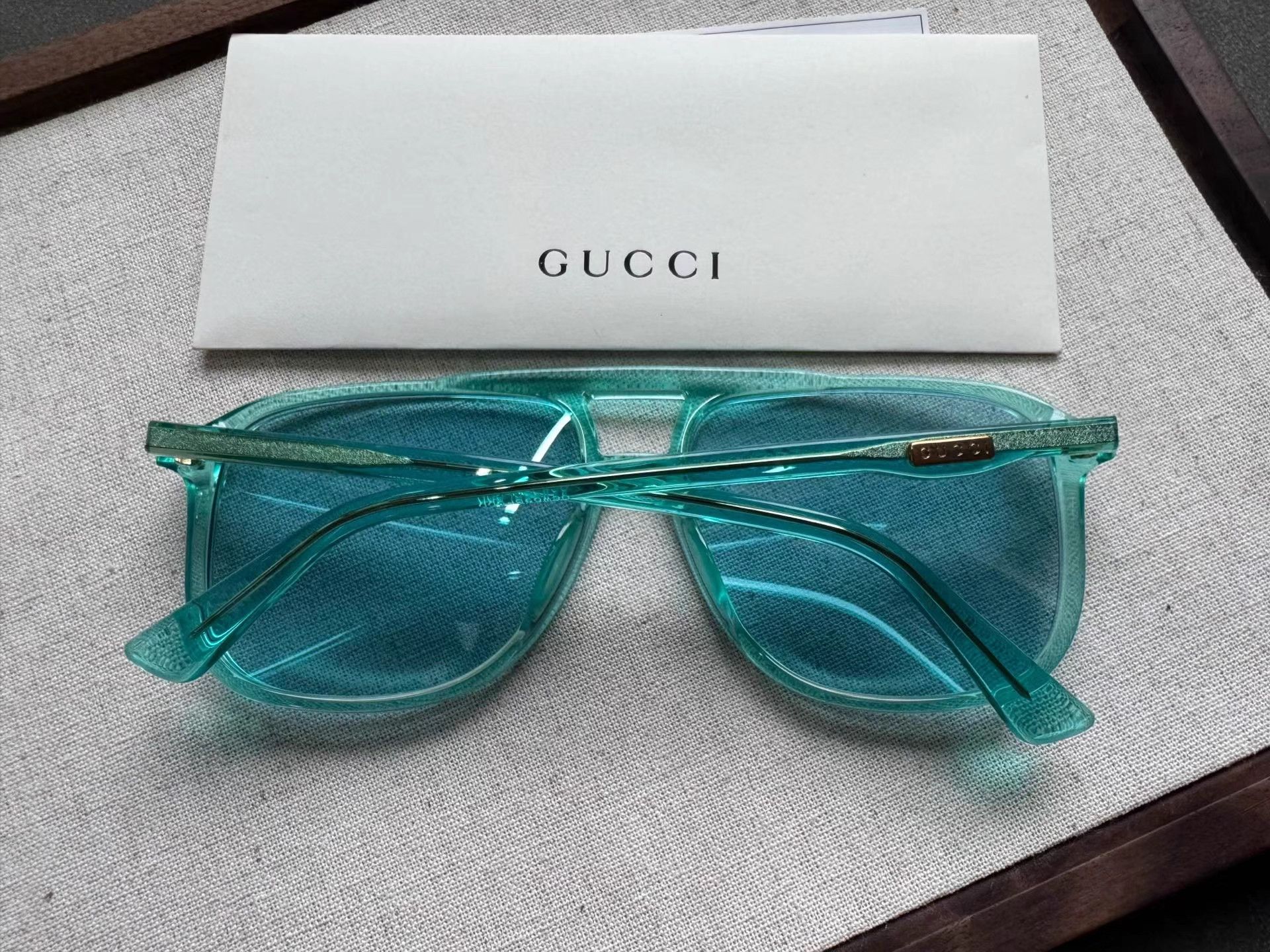 Gucci GUCCI Solid Color Aviator Sunglasses K2 Size ONE SIZE - 2 Thumbnail