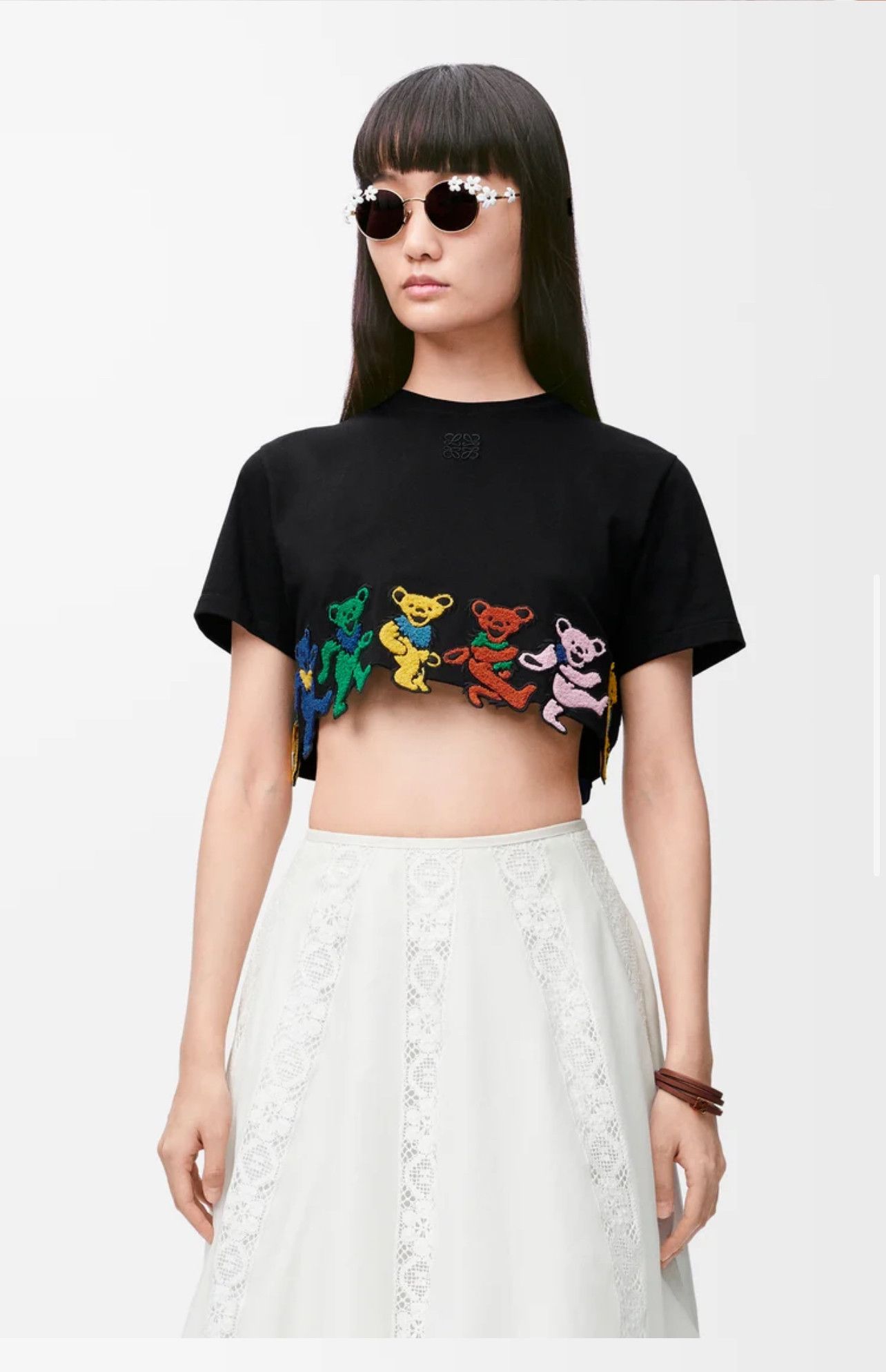 Grateful Dead × Loewe Loewe Grateful Dead Paula’s Ibiza Cropped T-Shirt in Cotton Size S / US 4 / IT 40 - 3 Thumbnail