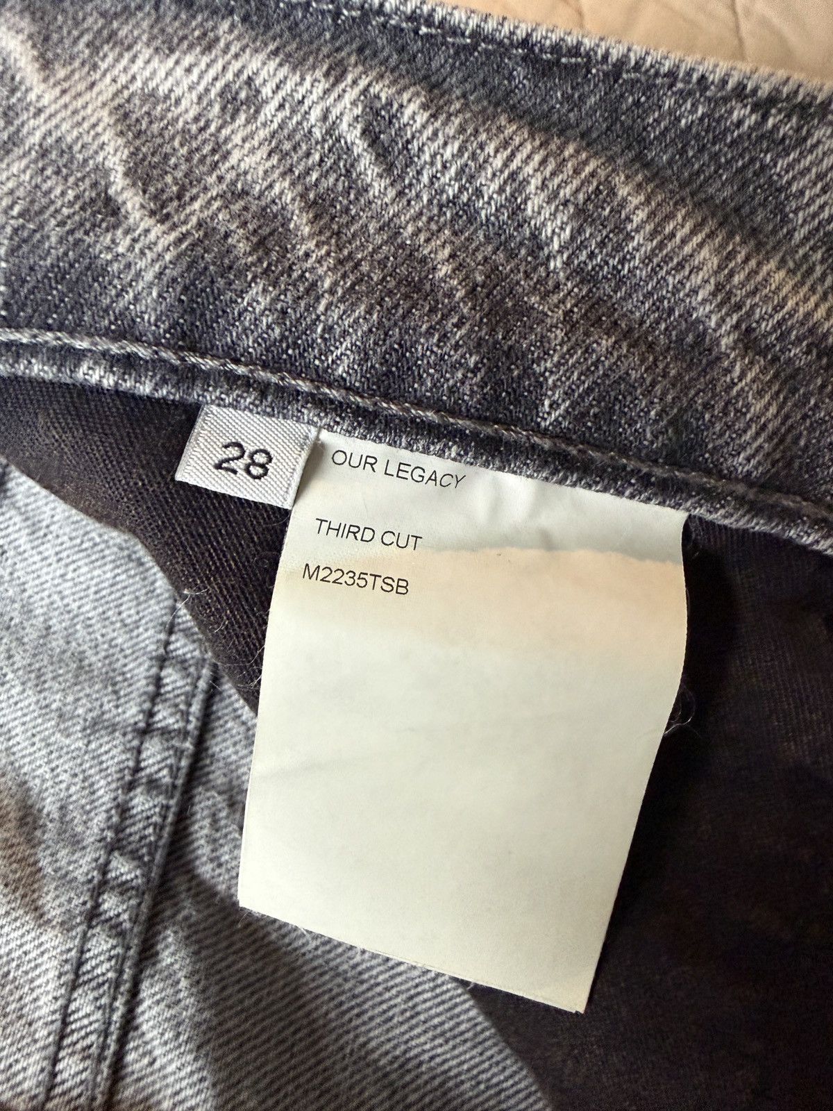 Our Legacy Third Cut - Superbleach Black Denim - 28 Size US 28 / EU 44 - 5 Thumbnail
