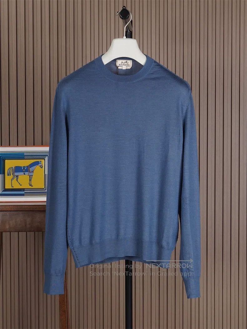 Hermes Hermes 80% Cashmere 20% Silk Knit Sweater Size US L / EU 52-54 / 3 - 1 Thumbnail