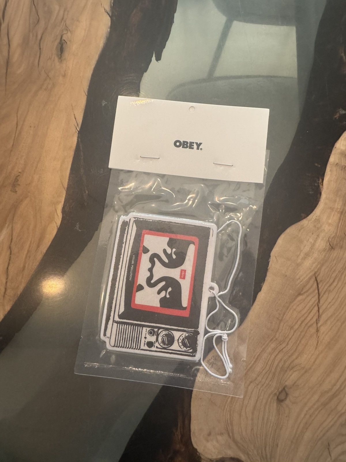 Obey × Shepard Fairey OBEY POSSE Andre The Giant on TV Car Air Freshener Size ONE SIZE - 1 Thumbnail