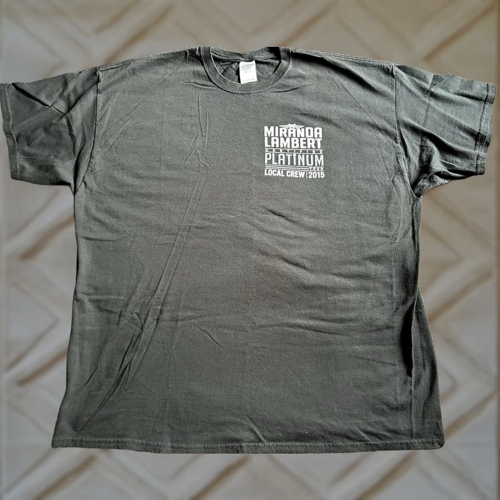 Vintage VINTAGE? NWOT Miranda Lambert Certified Platinum Tour Local Crew 2015 Men’s Size XXL T-Shirt Black Short Sleeve Music Band Mens Size US XXL / EU 58 / 5 - 1 Thumbnail
