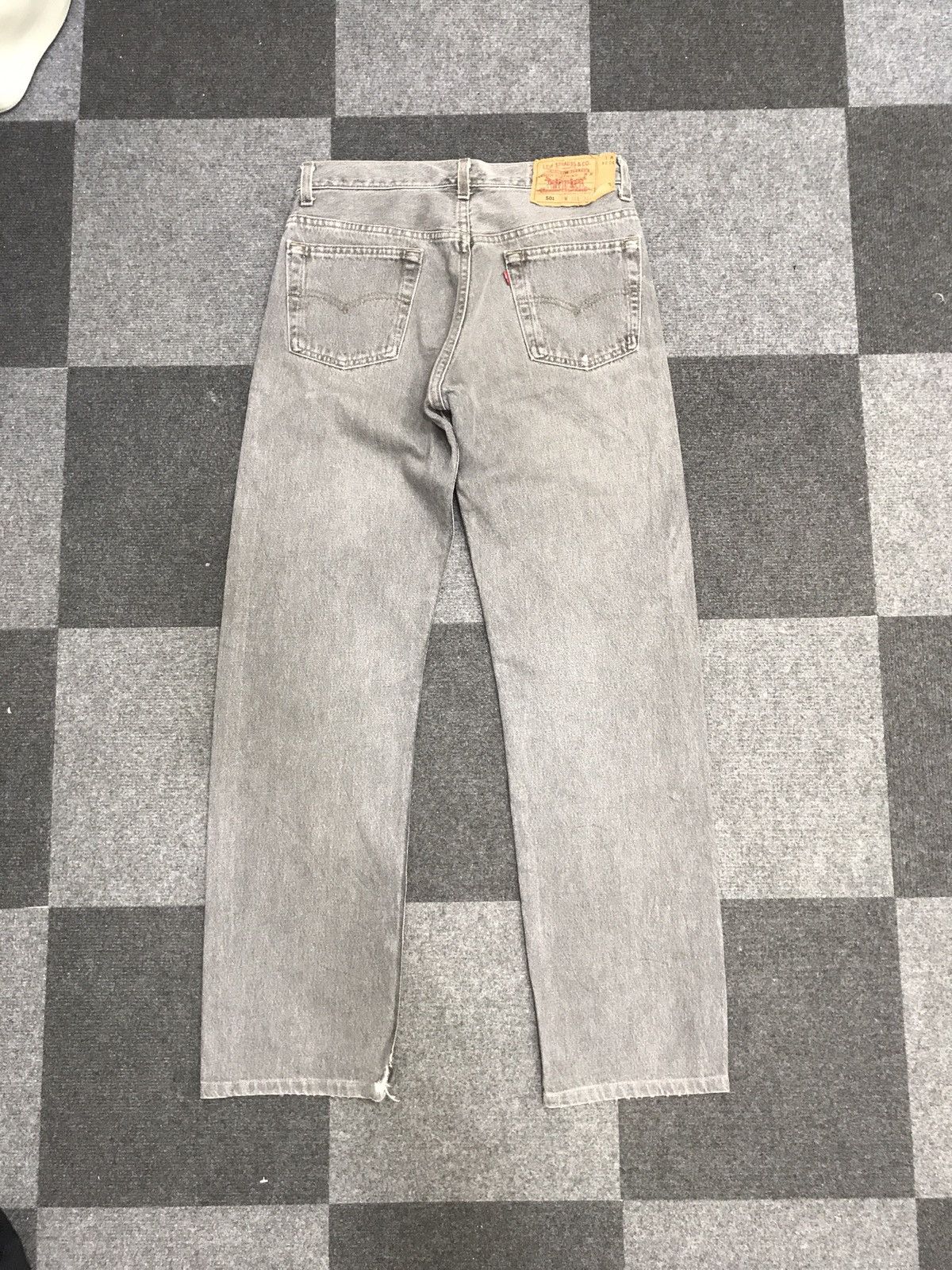 Levi's VL213 Vintage Levis 501 Black Wash Jeans Size US 29 - 7 Thumbnail