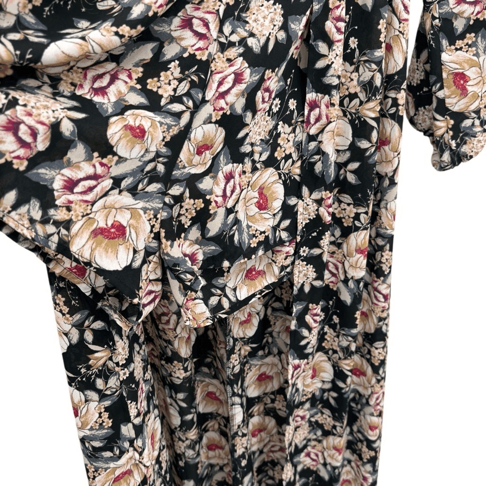 Nordstrom Altar'd State Floral Chiffon Walk-Through Maxi Romper Small Size 26" / US 2 / IT 38 - 7 Thumbnail