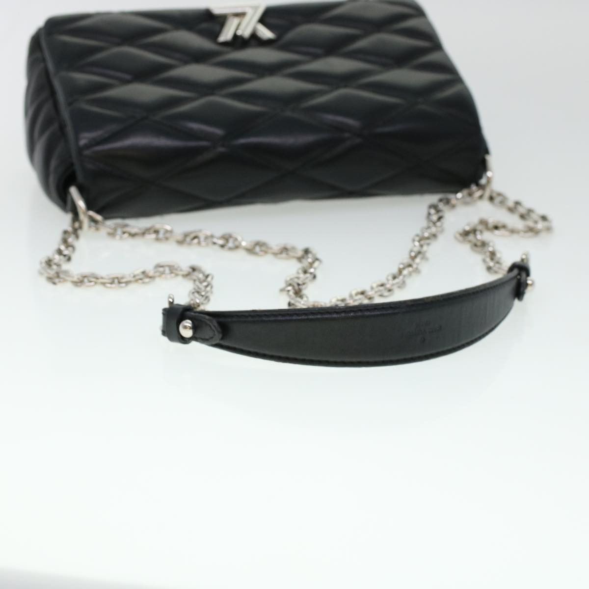 Louis Vuitton LOUIS VUITTON Quilted Martage Shoulder Bag Calfskin Black Size ONE SIZE - 7 Thumbnail
