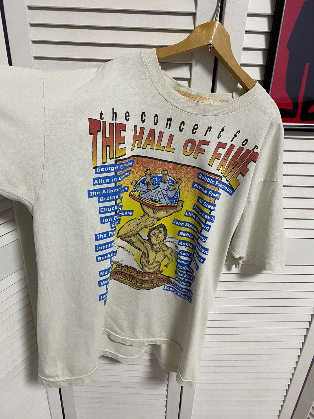 Rap Tees 1995s Rock Hall Concert Tee Single Stitch Vintage USA Rare Size US XL / EU 56 / 4 - 5 Thumbnail
