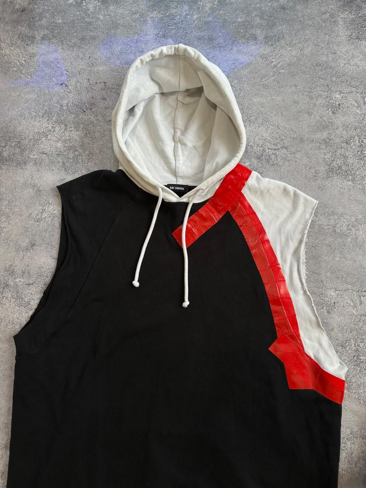 Raf Simons RAF Simons 17-18 AW Raw Edge Hoodie Sz XL Size US XL / EU 56 / 4 - 4 Thumbnail