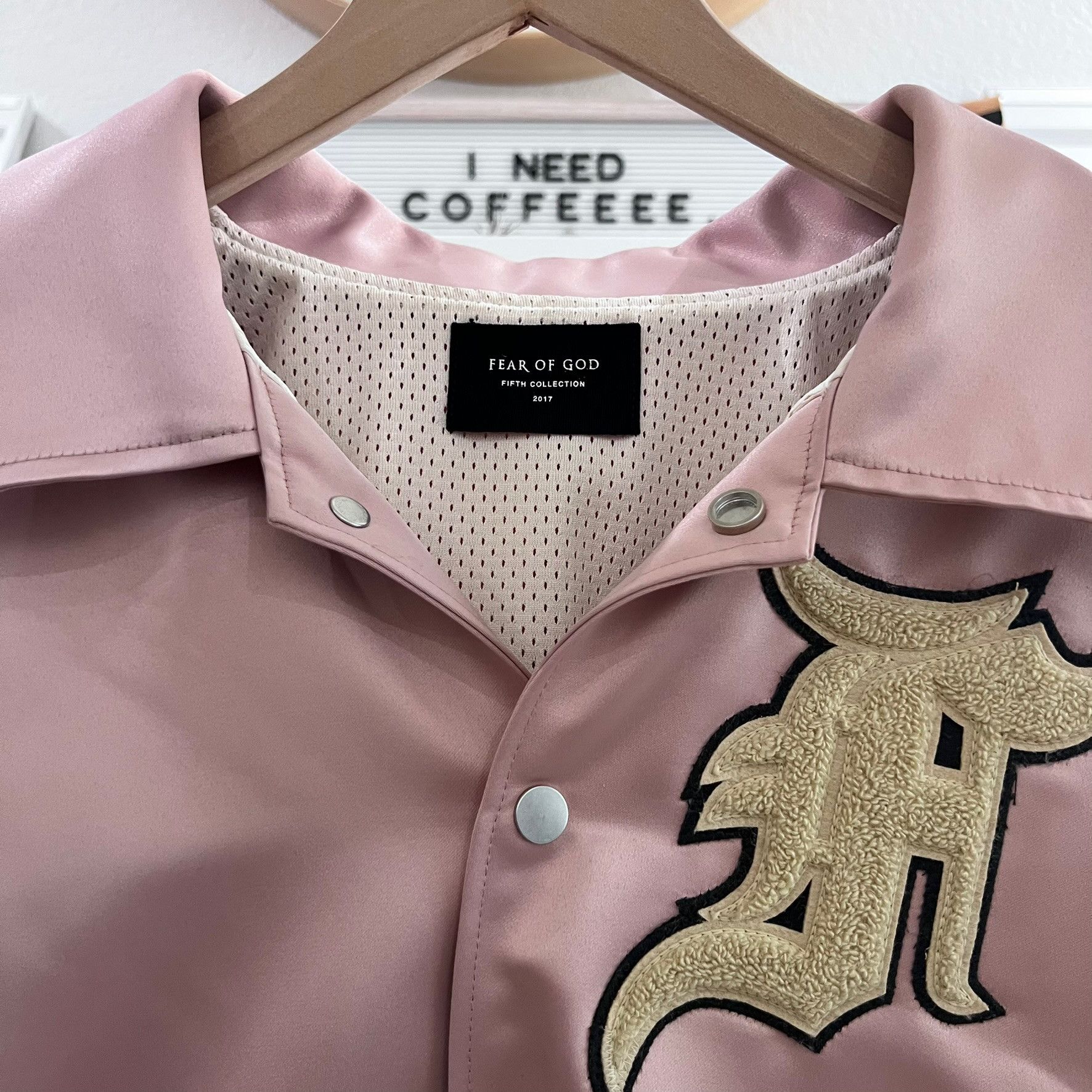 Fear of God RARE Fear of God '17 5th Collection Satin Coaches Bomber Size US M / EU 48-50 / 2 - 5 Thumbnail