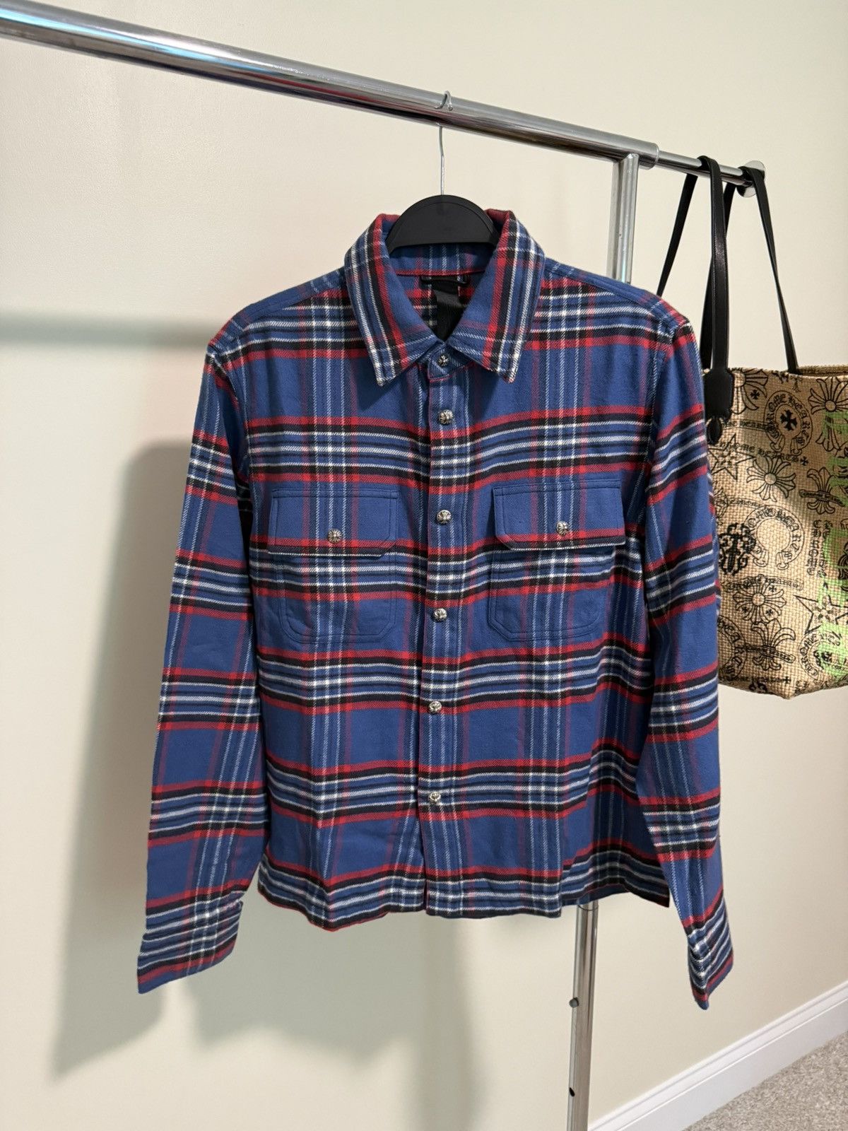 Chrome Hearts Chrome Hearts Flannel Work Dog Shirt Size US XS / EU 42 / 0 - 1 Thumbnail