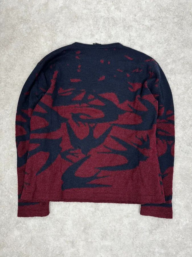 Alexander McQueen 2010s Alexander McQueen Red & Navy Contemporary Sweater Size US L / EU 52-54 / 3 - 4 Thumbnail