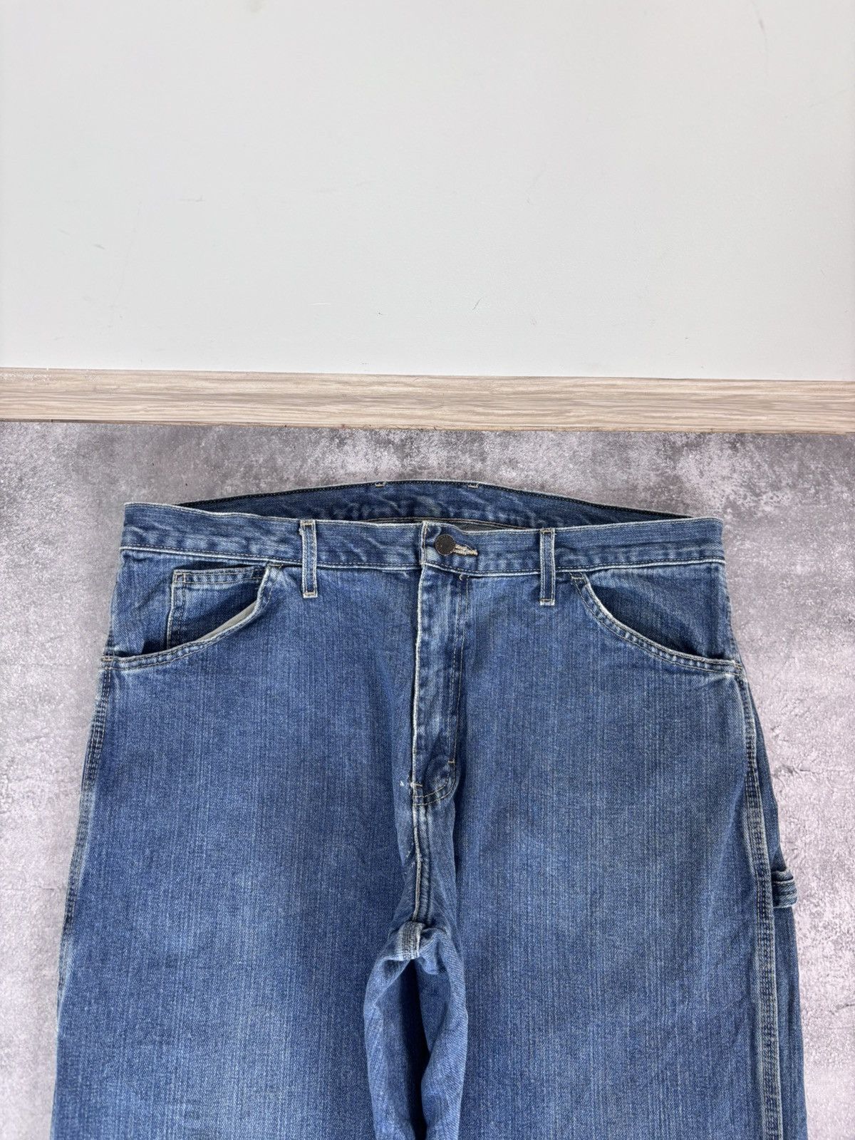 Dickies Dickies Men’s Blue Denim Jeans Straight Relaxed Fit Workwear Size US 36 / EU 52 - 12 Thumbnail