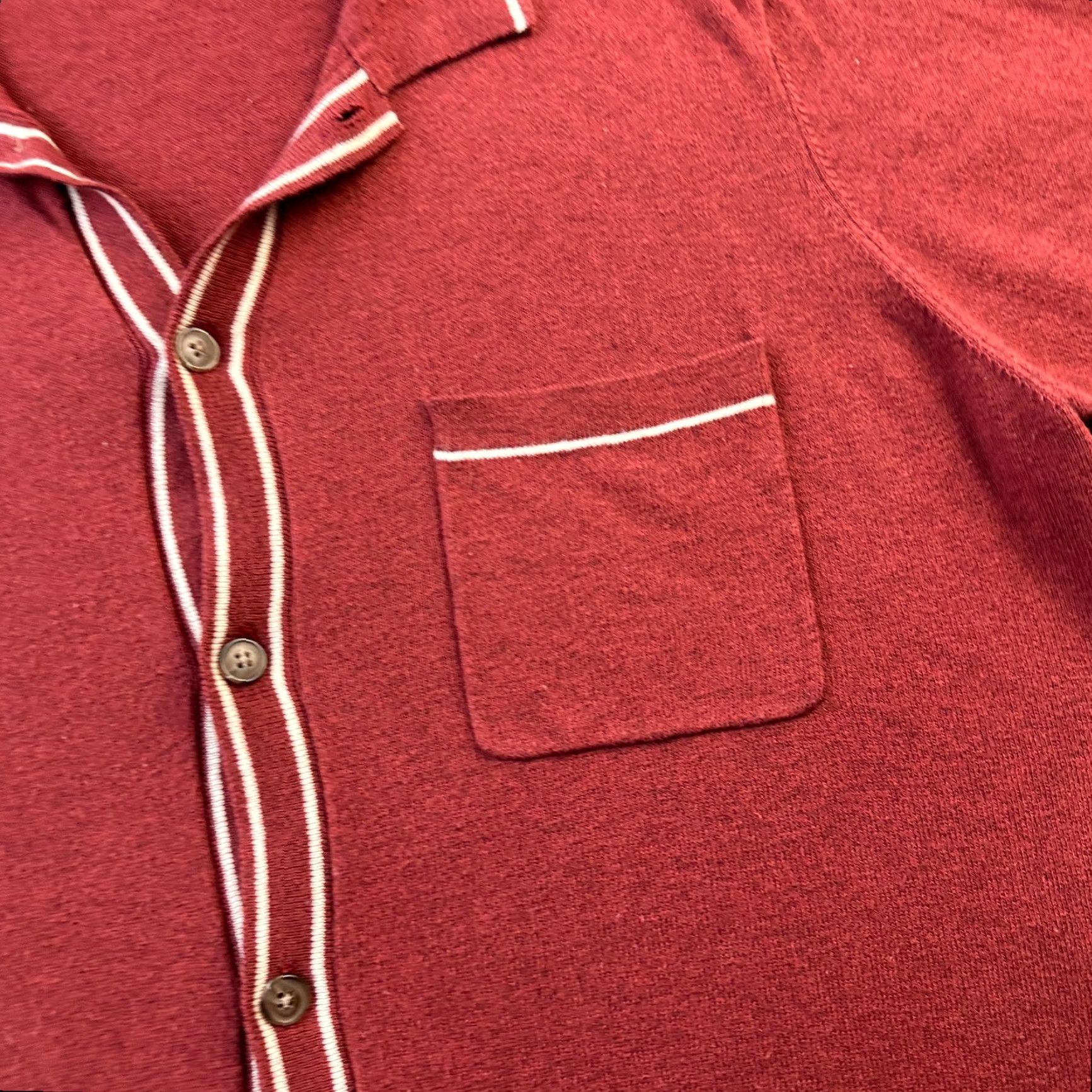 Marine Layer Marine Layer Shirt Mens Extra Large Red Button Up Size US XL / EU 56 / 4 - 4 Thumbnail