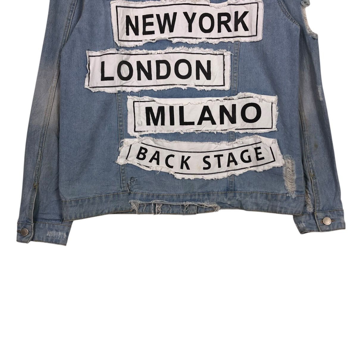 Vintage 🔥VINTAGE DENIM SHIRT JACKET BIKER PUNK DESIGN BAZI USA Size US M / EU 48-50 / 2 - 13 Thumbnail