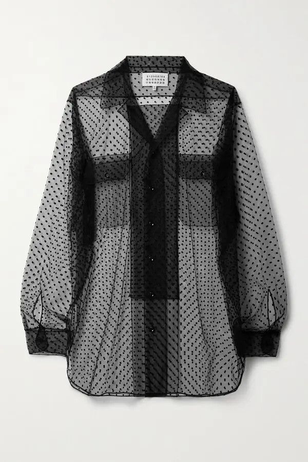Maison Margiela o1y0625 Patterned Shirt in Black Size XS / US 0-2 / IT 36-38 - 1 Thumbnail