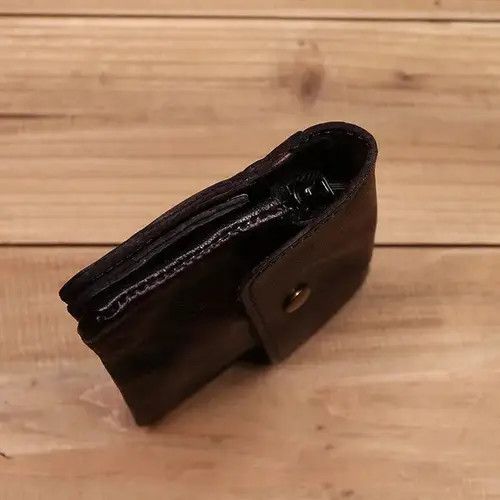 Japanese Brand Genuine Leather Wallet For Men Women Vintage Handmade Size ONE SIZE - 4 Thumbnail
