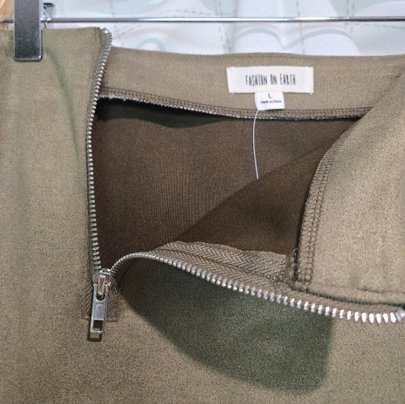 Designer Fashion On Earth Suede Skirt Size 36" / US 14 / IT 50 - 2 Thumbnail