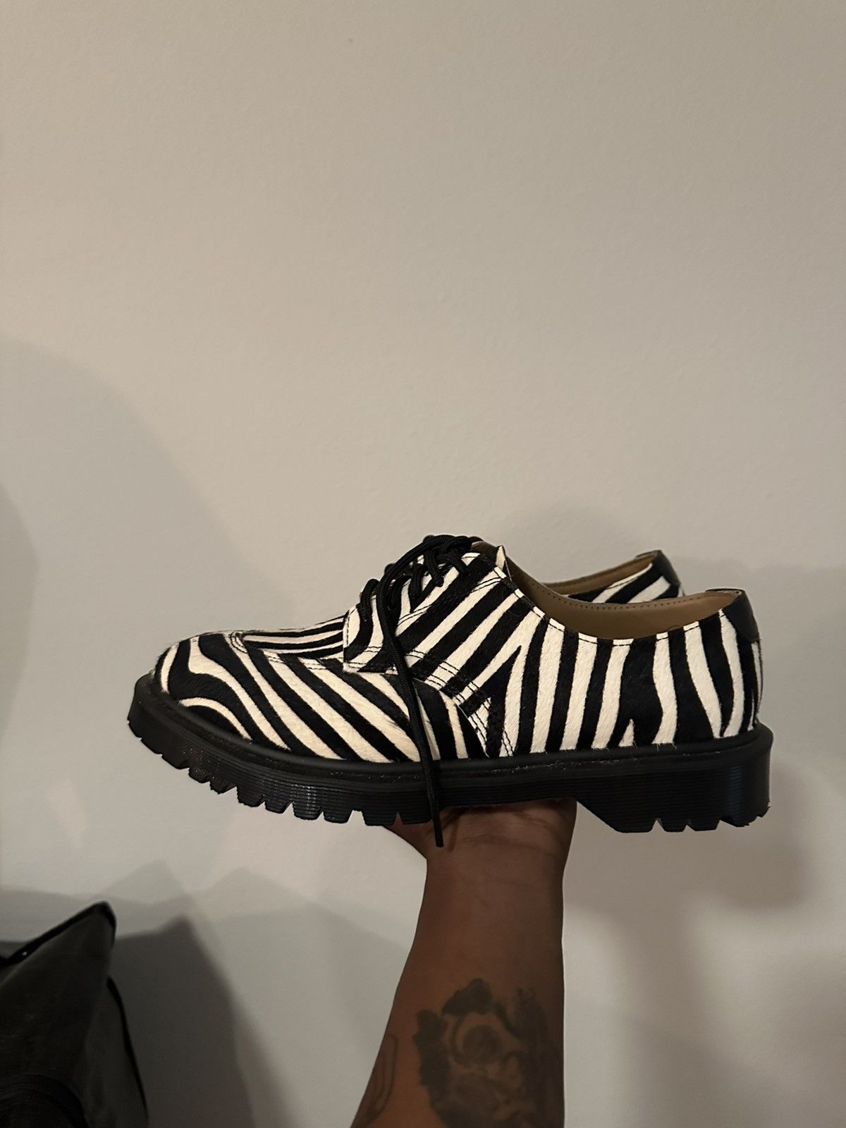 Dr. Martens × Supreme Supreme x doc martens (zebra pony hair color way) Size US 9 / EU 42 - 4 Thumbnail