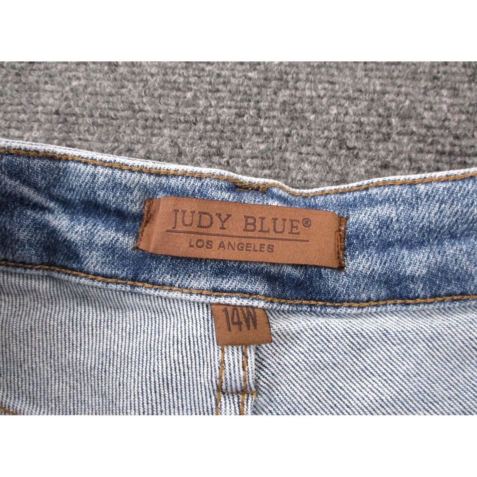 Vintage Judy Blue Jeans Womens 14W Blue Dad Jean Preppy Casual Y2K Faded Stretch Plus Jeans Size 24" / US 00 / IT 34 - 7 Thumbnail