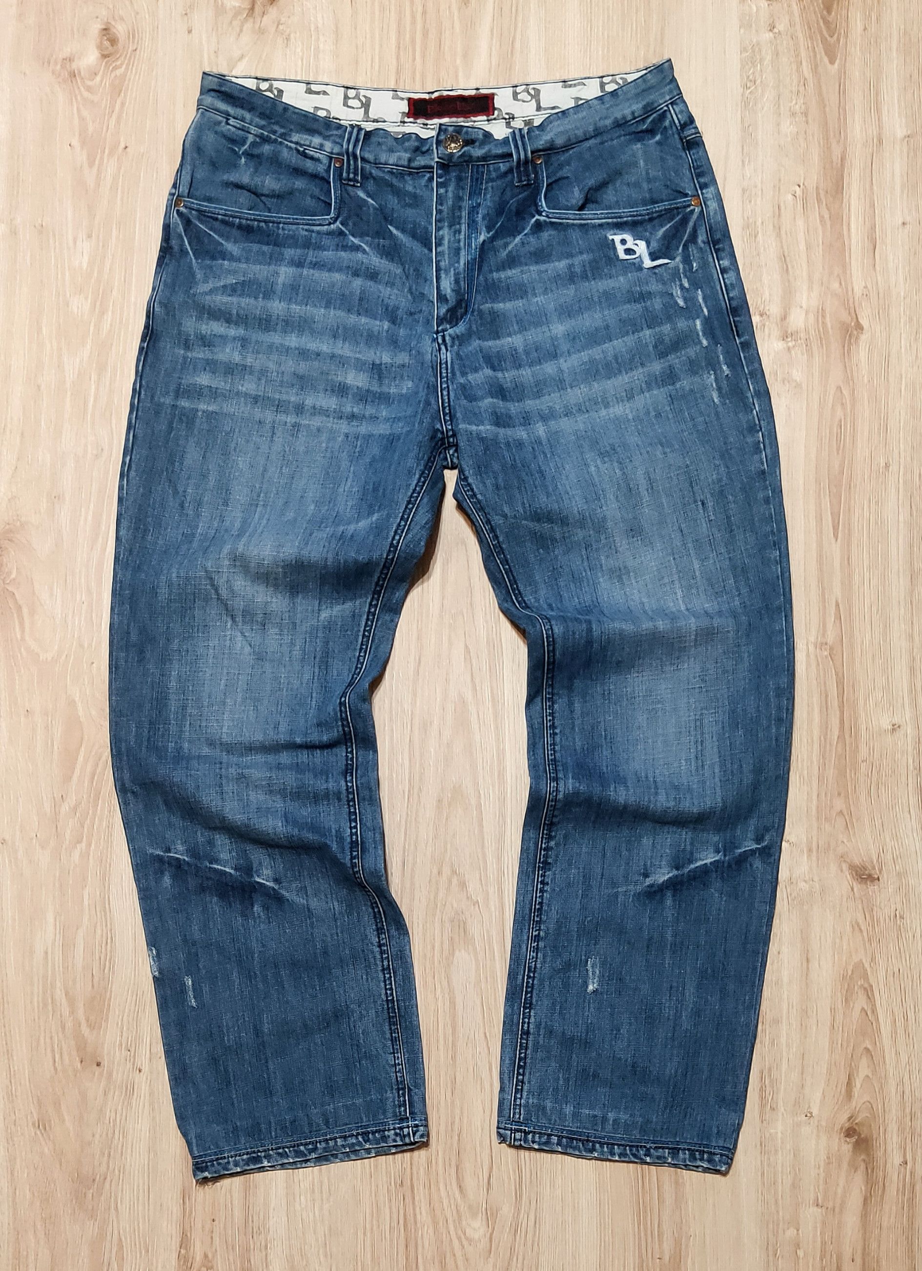 Fubu × JNCO × Vintage Vintage Bloodline baggy jeans rap pants jnco style Size US 36 / EU 52 - 2 Thumbnail