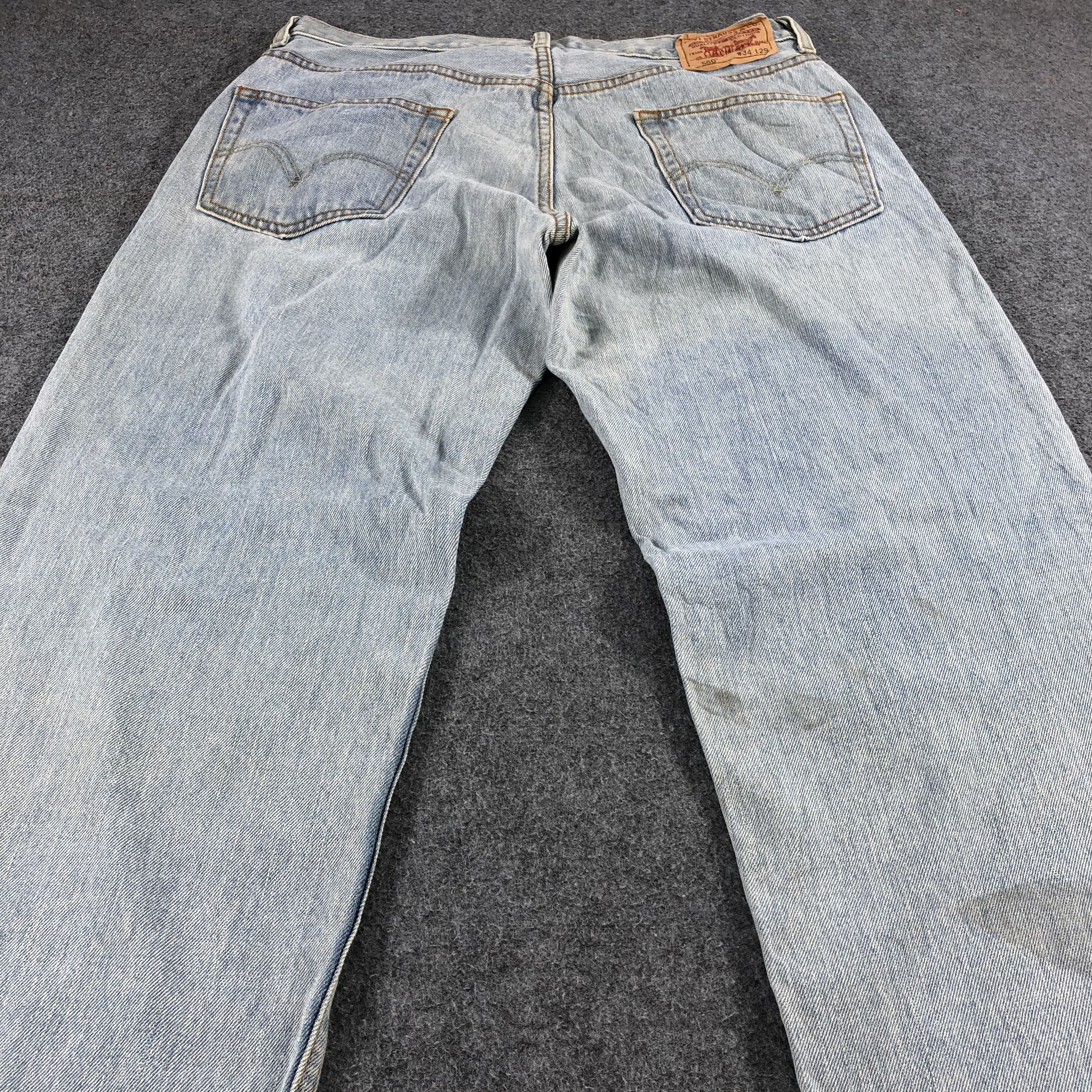Levi's Vintage Light Wash Levis 550 Jeans- J1367 Size US 34 / EU 50 - 4 Thumbnail