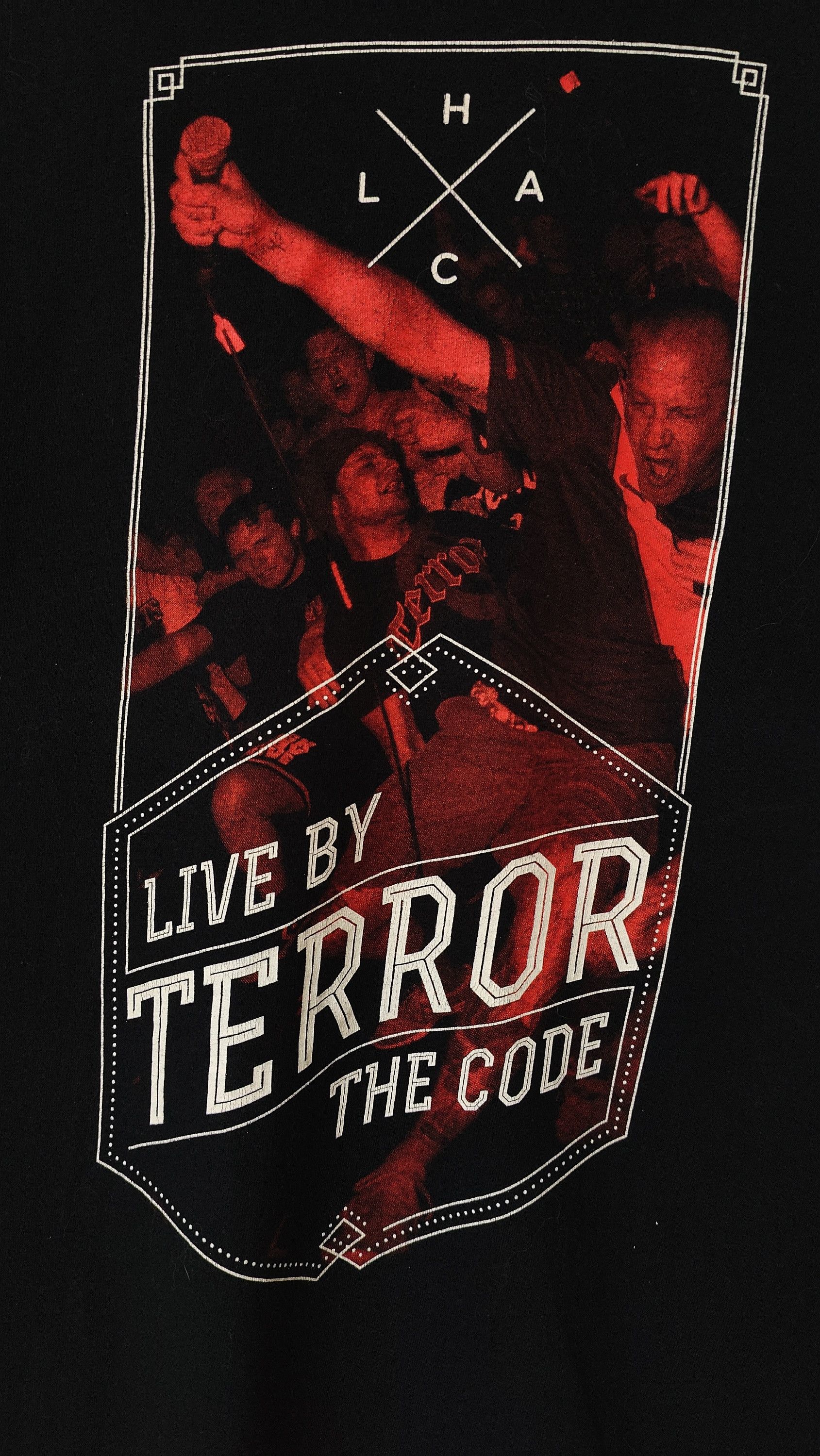 Band Tees × Vintage Terror Live by the Code Hardcore Punk Vintage VTG Y2K Tshirt Size US M / EU 48-50 / 2 - 2 Thumbnail