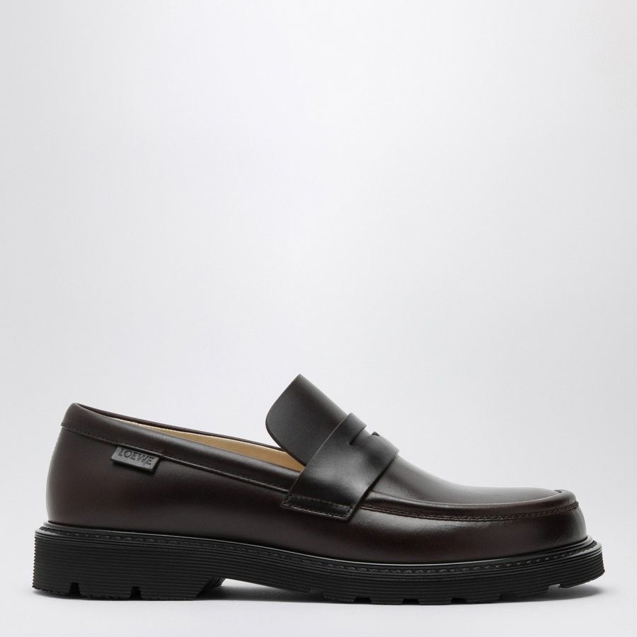 Loewe o1d2blof0824 Leather Blaze Loafer in Brown Size US 7 / IT 37 - 1 Thumbnail