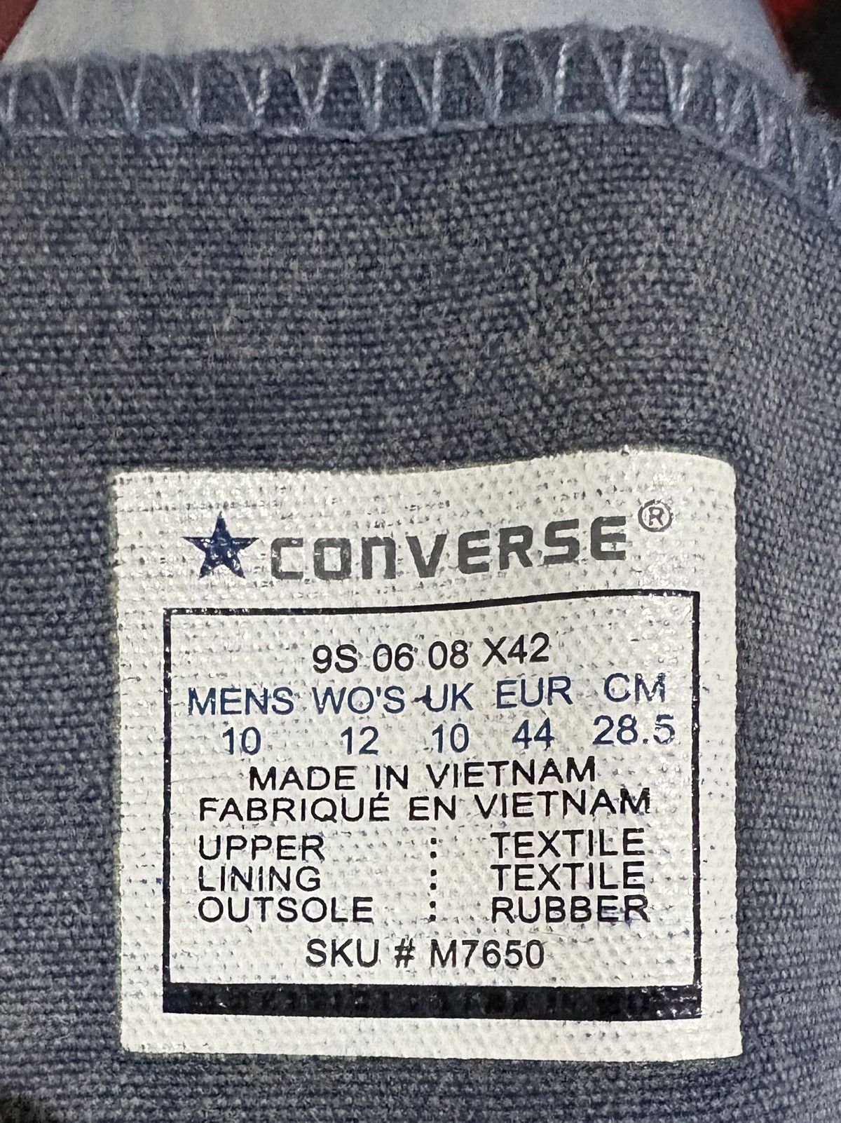 Converse Distressed Indigo Finish Hi Tops Size US 10 / EU 43 - 2 Thumbnail