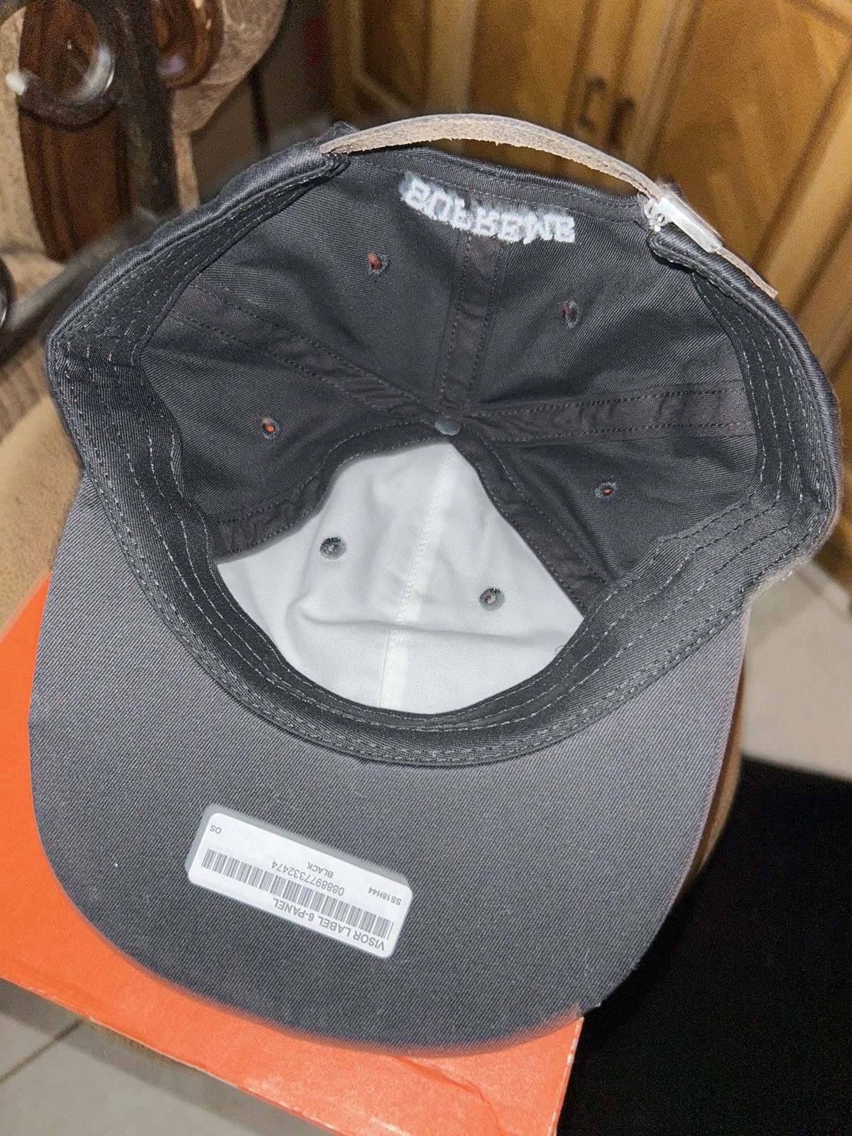 Supreme Supreme Visor Label 6 Panel Black FW18 NEW Size ONE SIZE - 4 Thumbnail