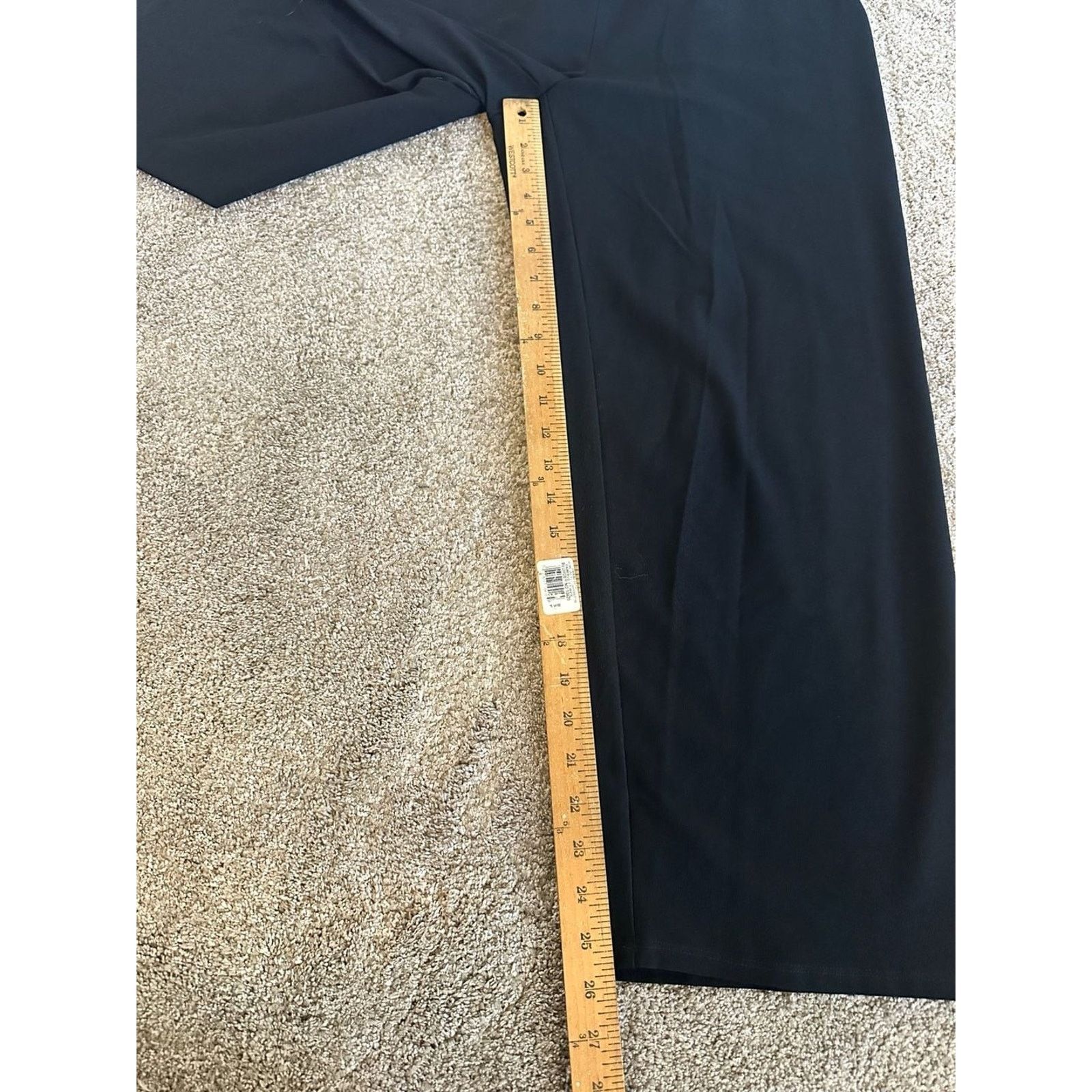 Eileen Fisher Eileen Fisher Washable Stretch Black Wide-Leg Pants M Size 27" / US 4 / IT 40 - 3 Thumbnail